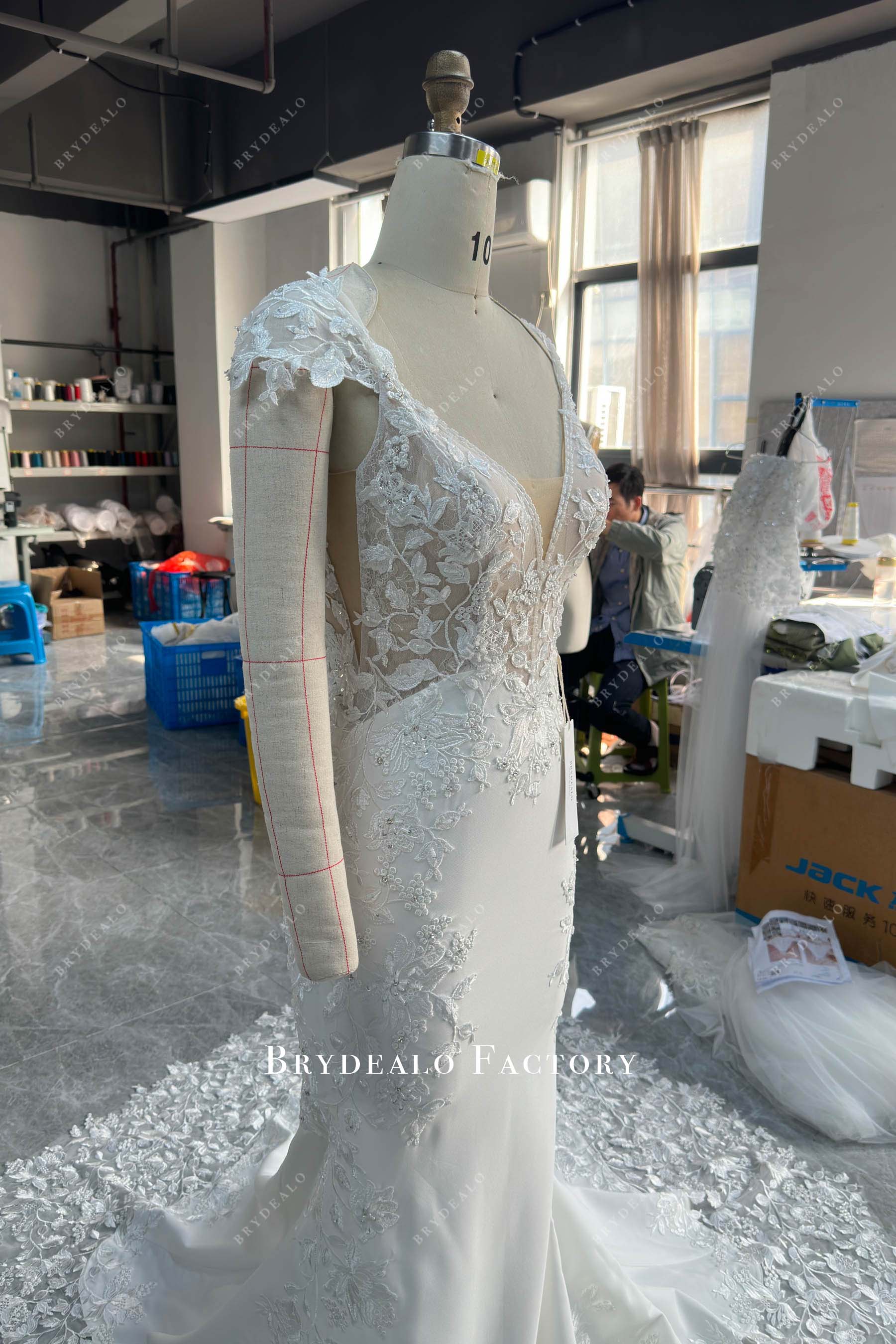 cap sleeves wedding dress