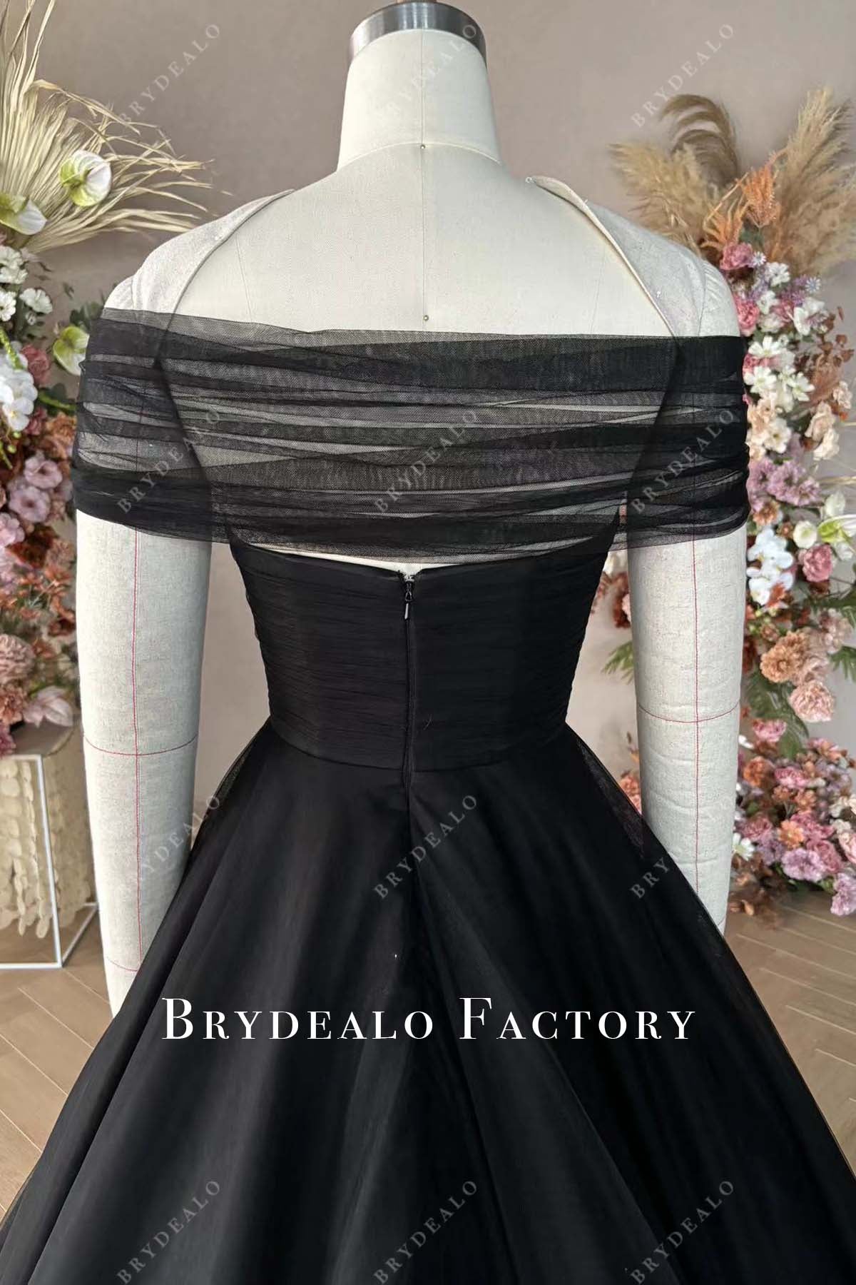 cape wedding gown