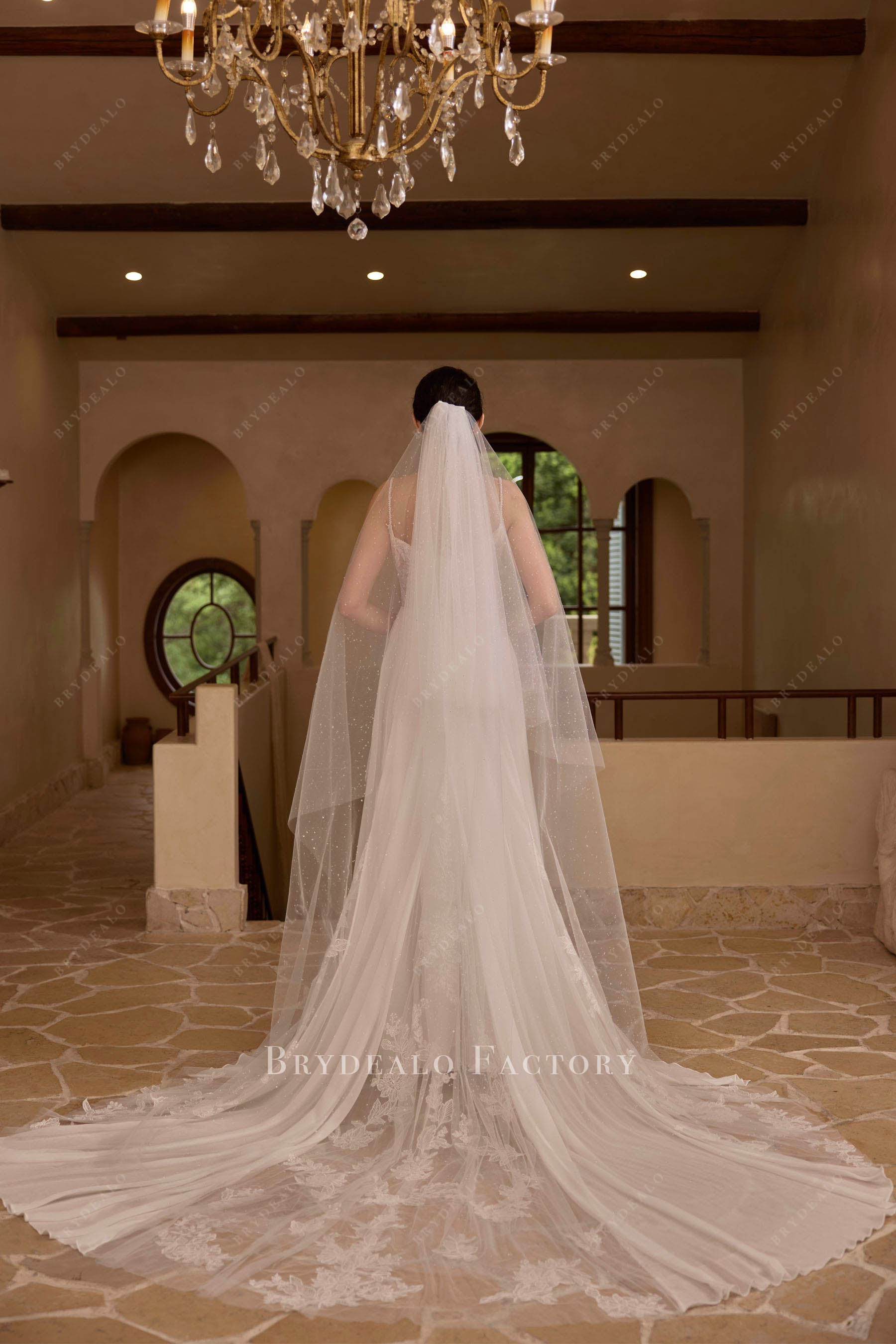 chapel length wedding veil