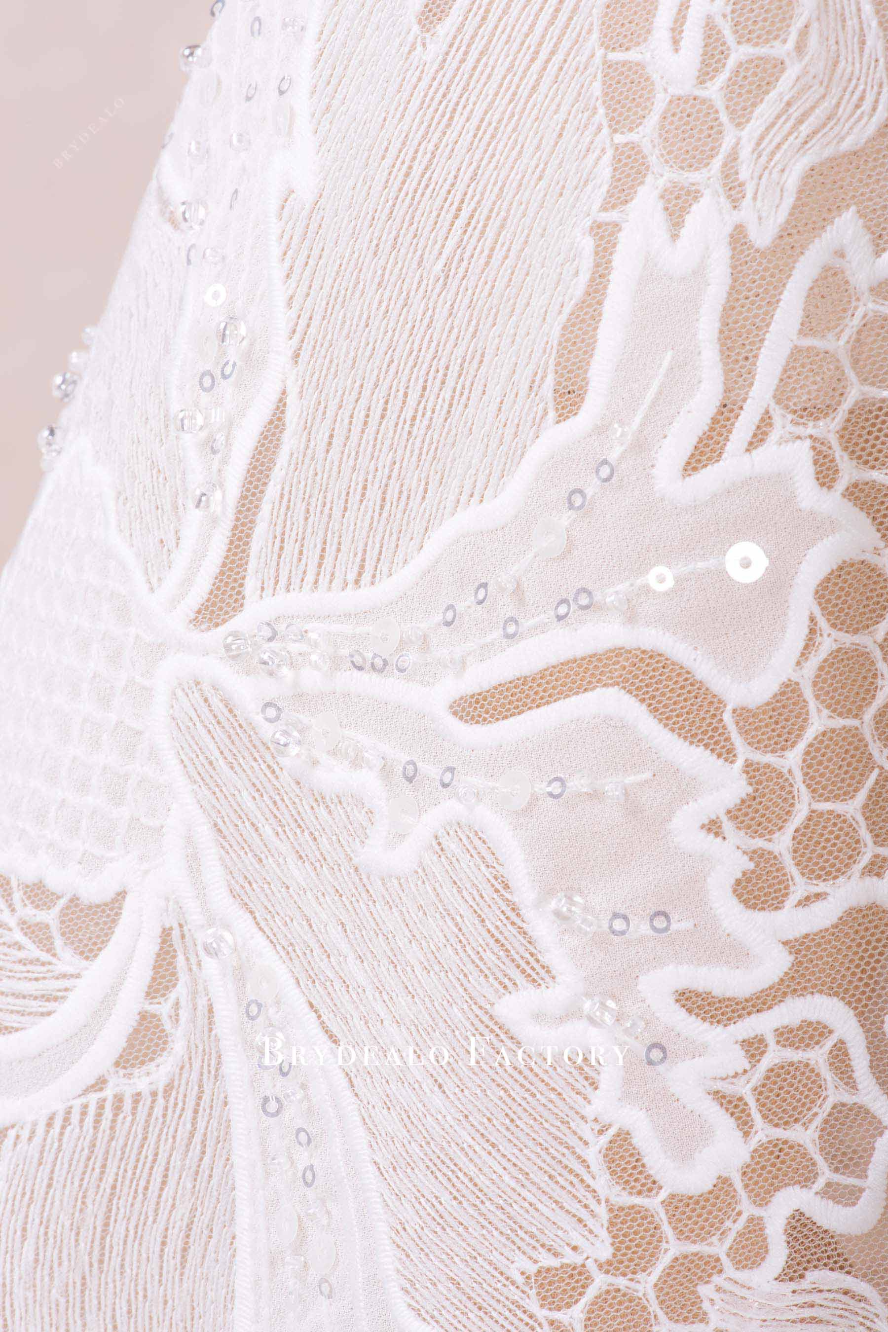 chiffon inwrought lace