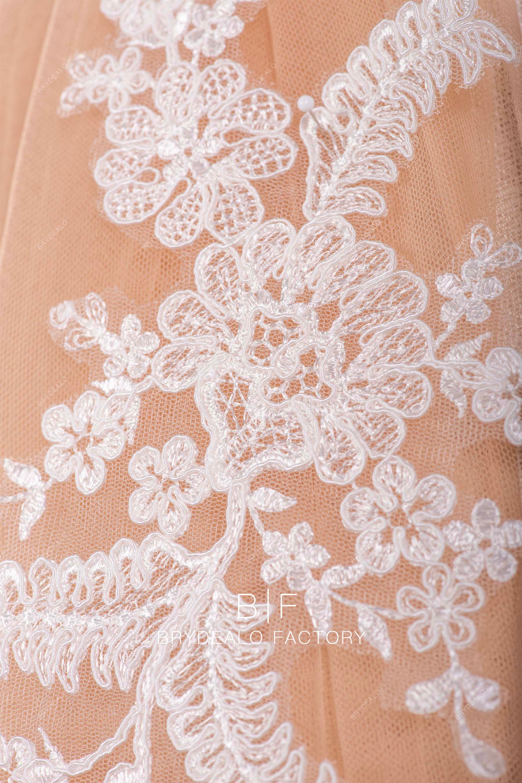 corded flower lace appliques