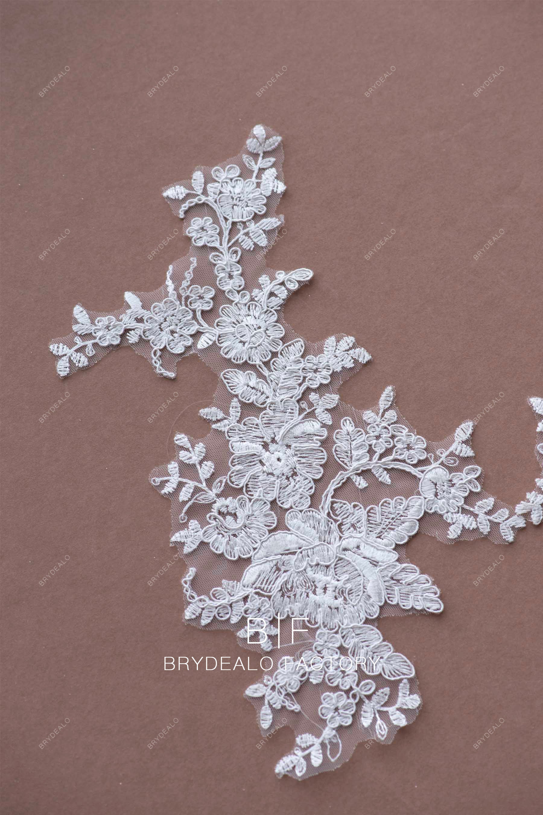 corded lace applique