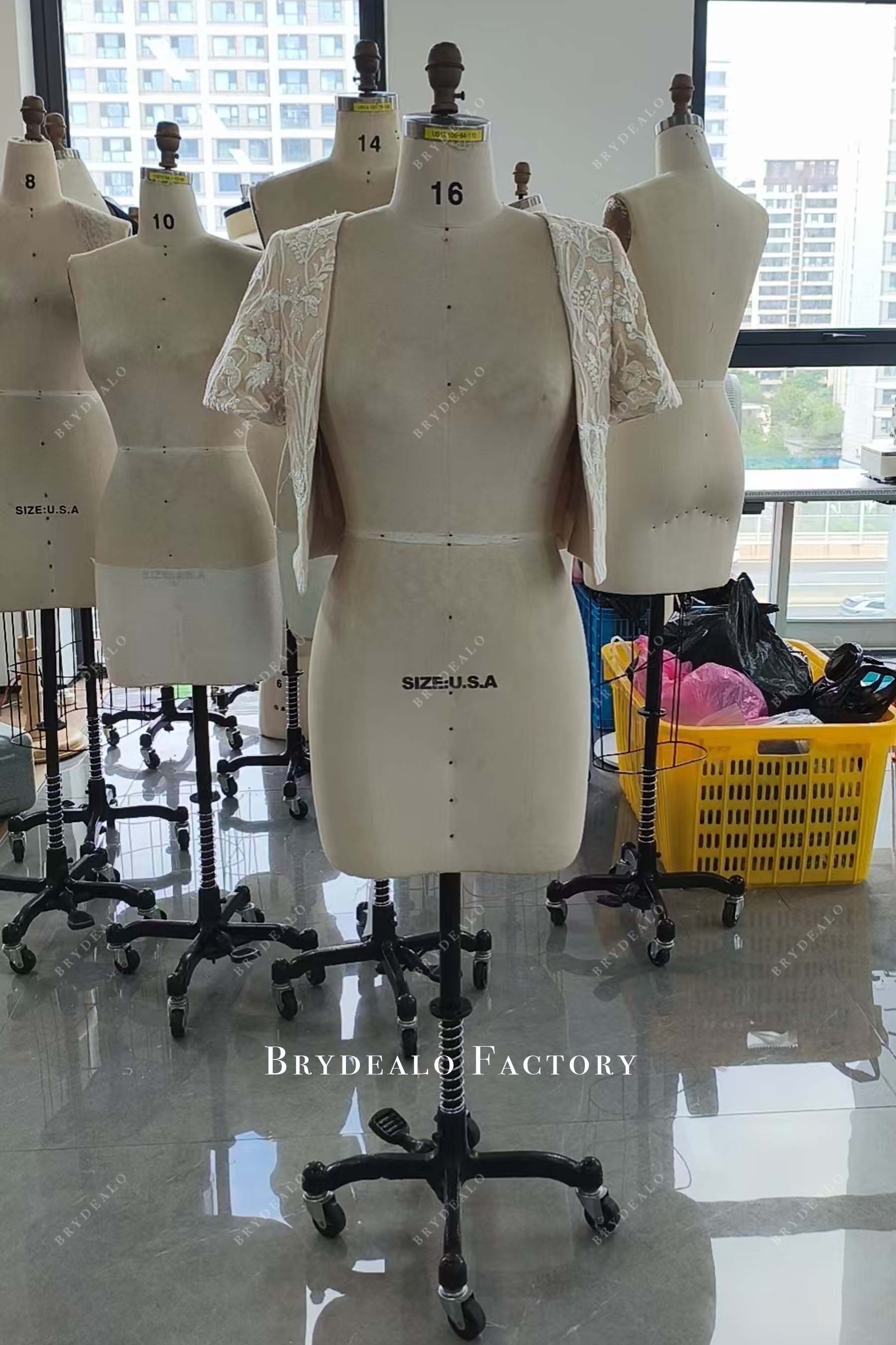 custom lace bridal bolero jacket