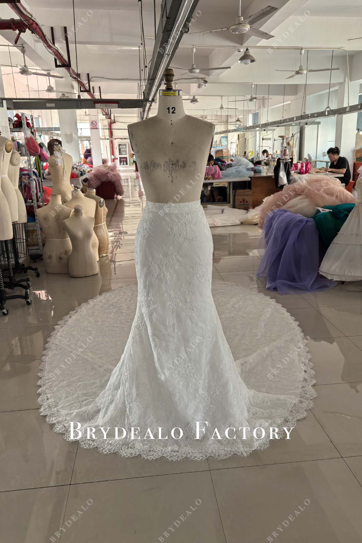 custom mermaid bridal skirt
