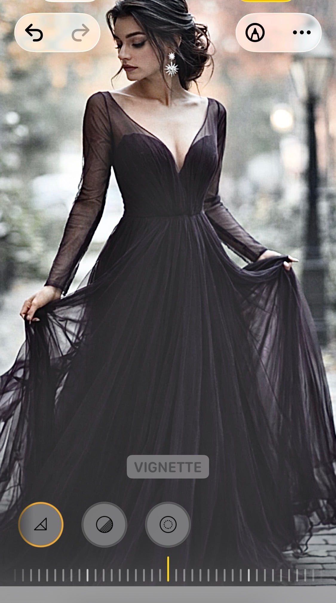 Custom Plum Chiffon Strapless Wedding Dress