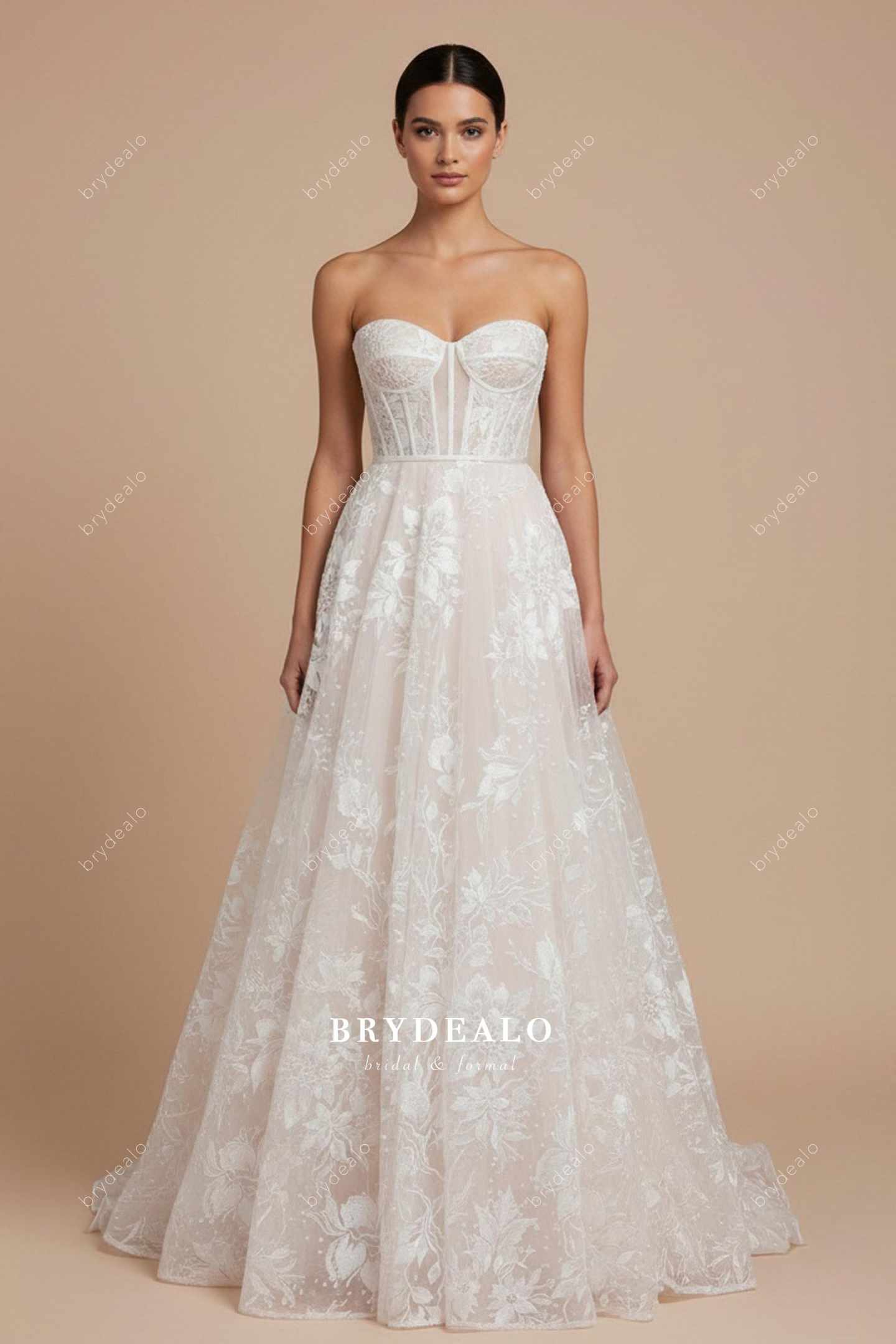 Custom Full Lining Wedding Dress
