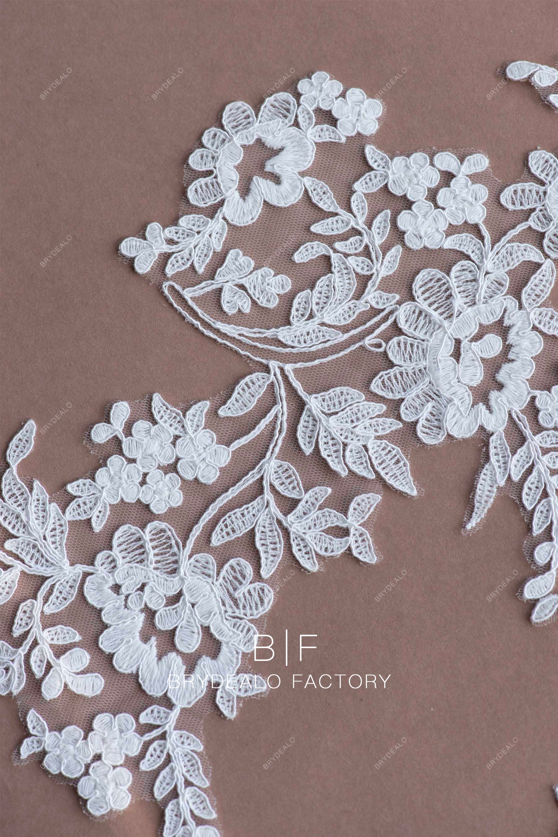 Embroidered 2024 lace appliques