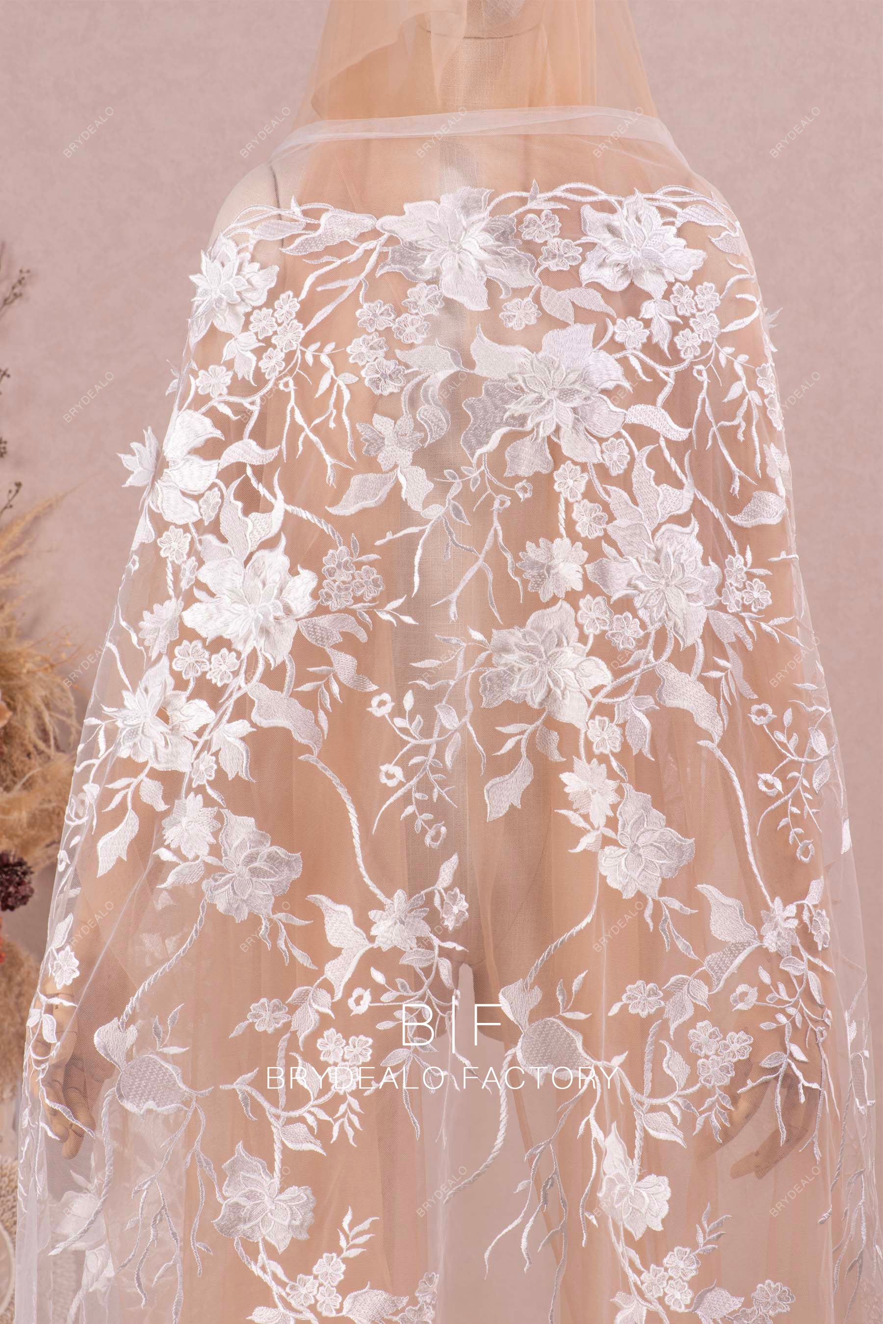 designer bridal lace fabric