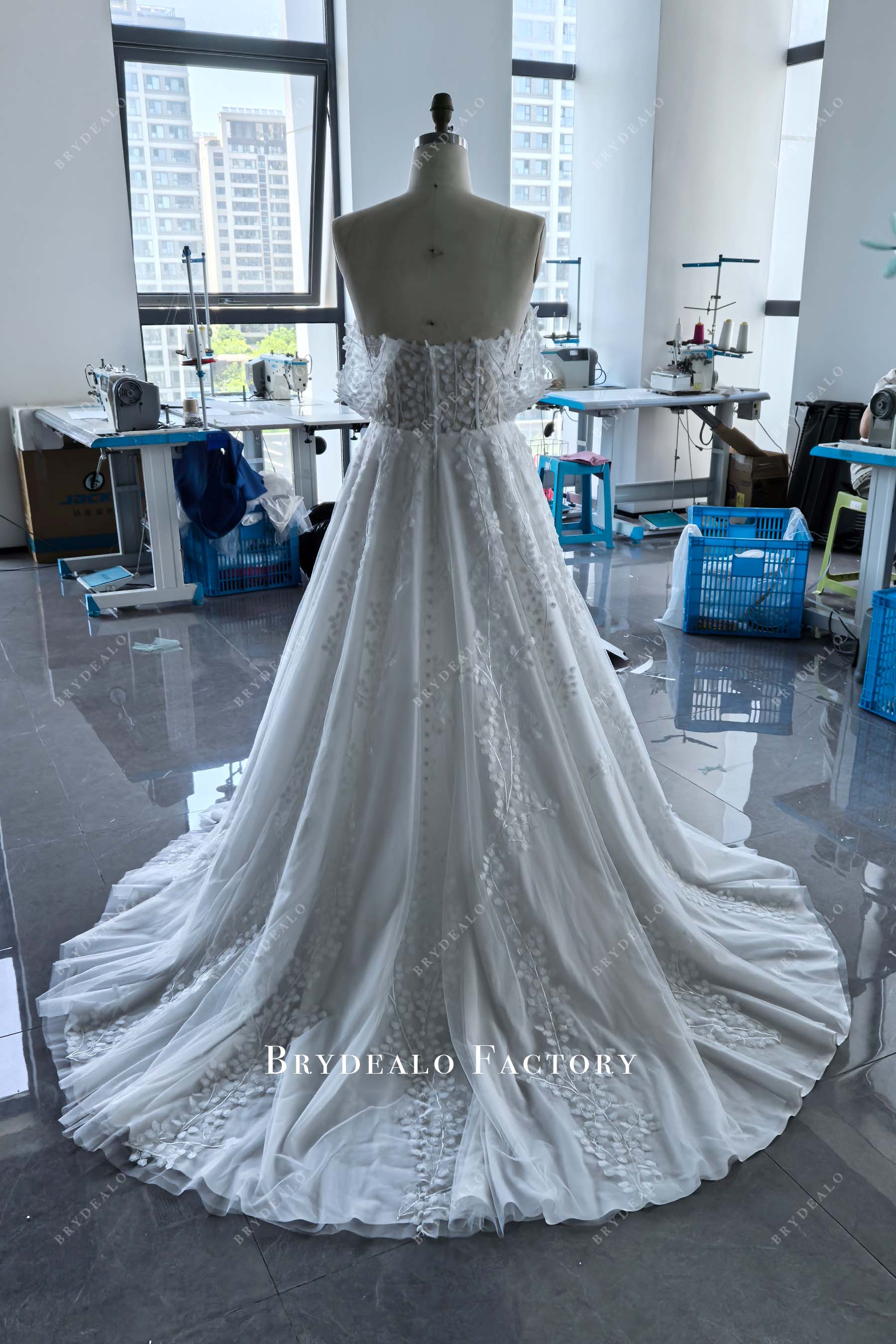 designer lace illusion corset back wedding dress