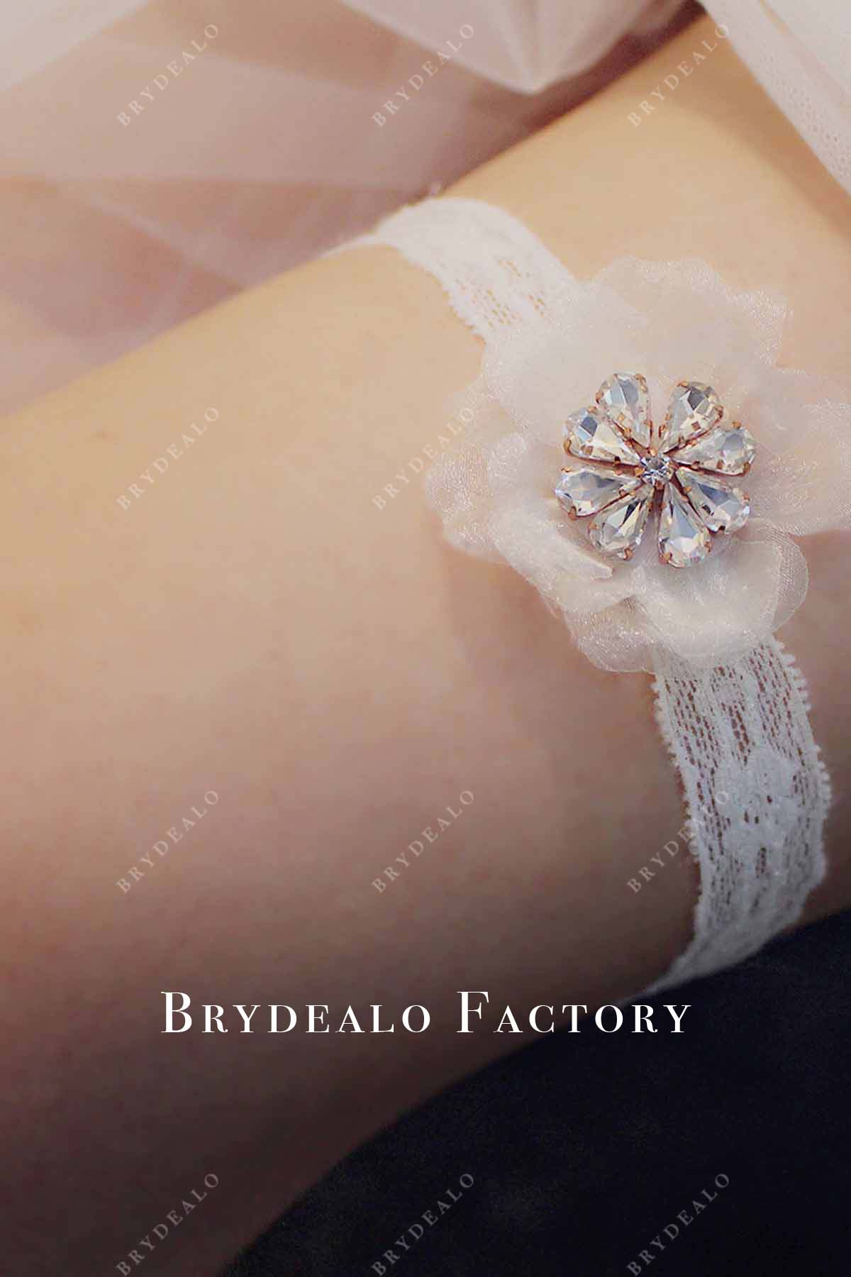 elastic lace wedding garter