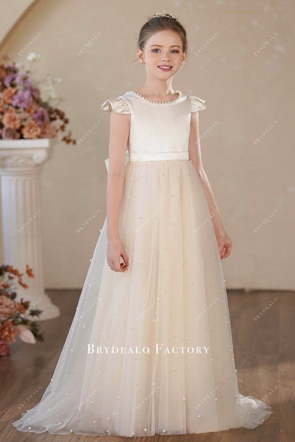 Cute Girls Birthday Dress Toddler Formal Dress First Communion Dresses