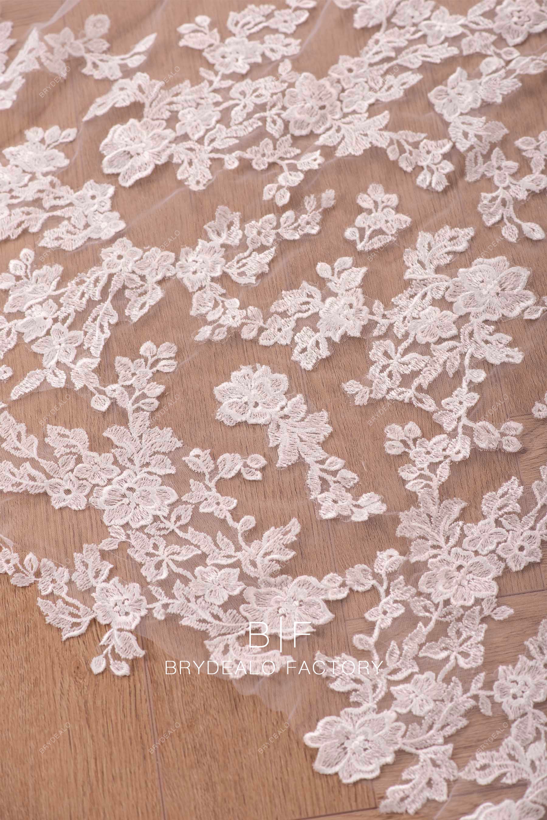 embroidered lace veil