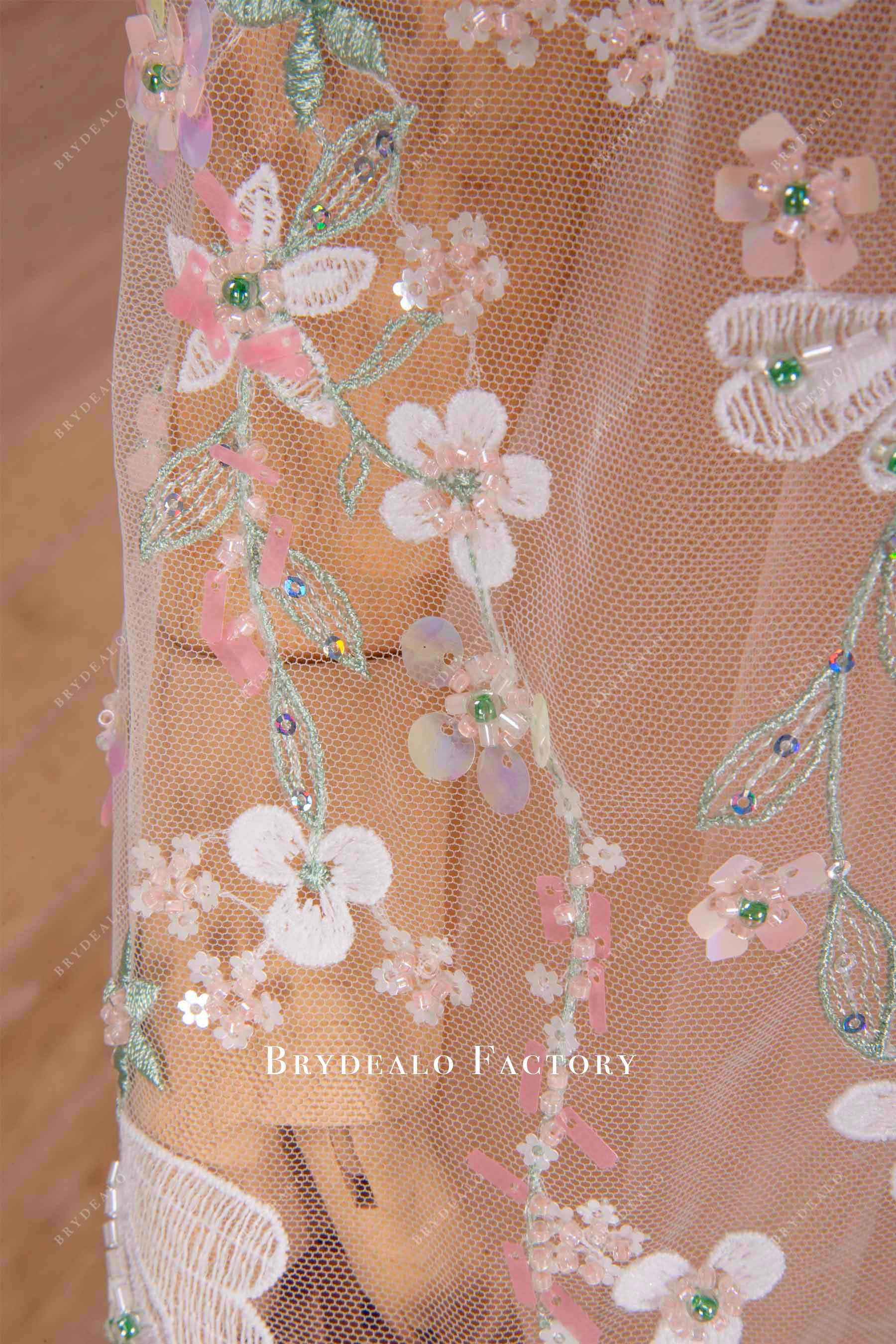 embroidery flower lace fabric