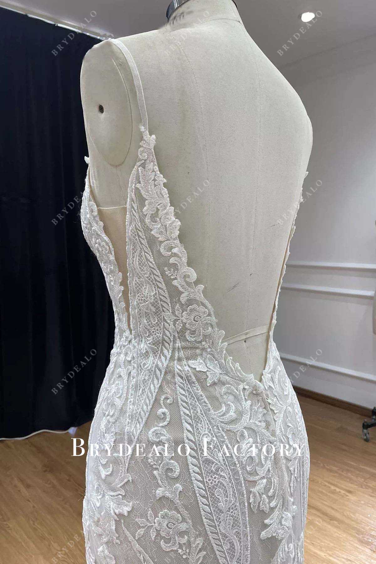exquisite lace mermaid wedding dress
