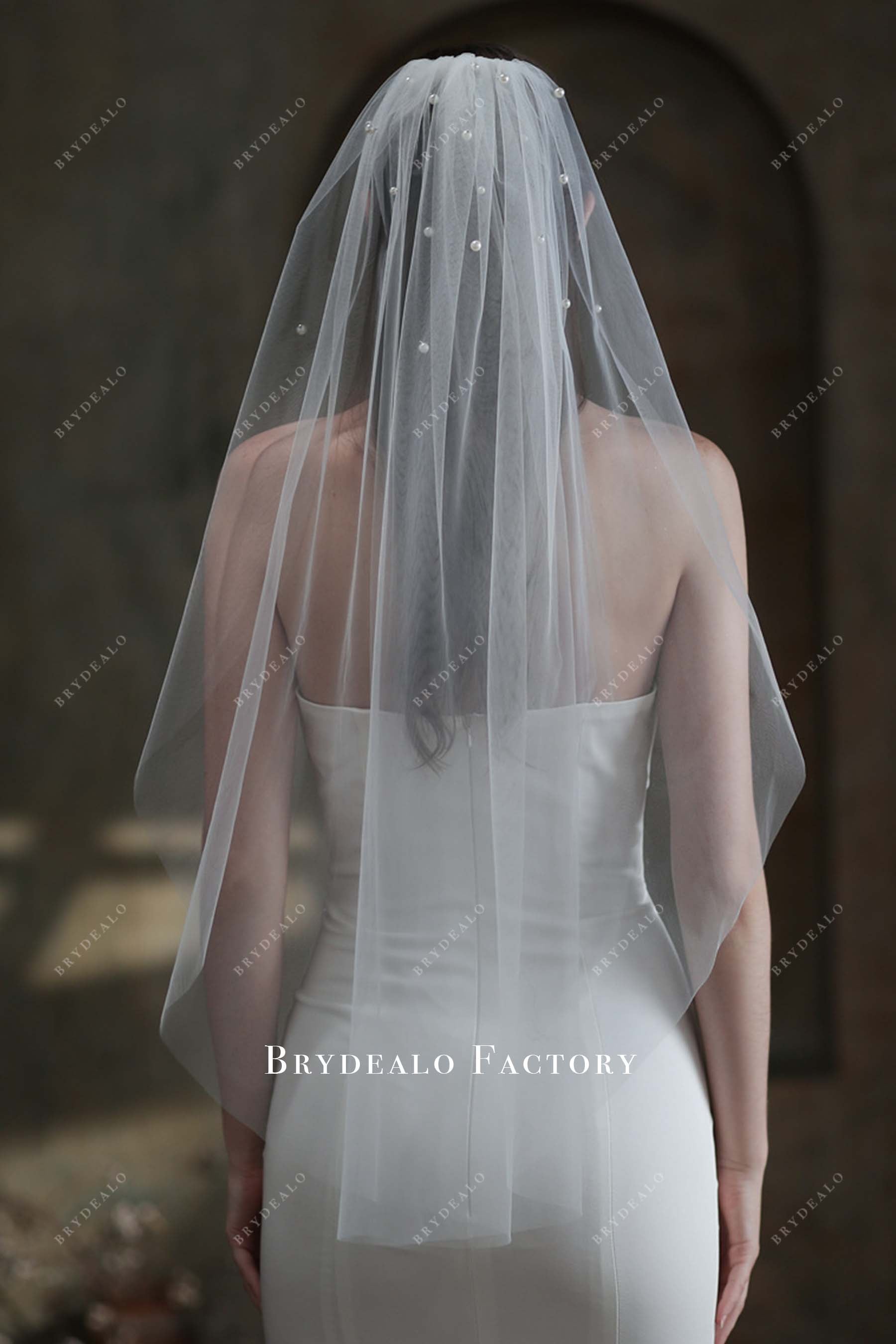 fingertip length wedding veil