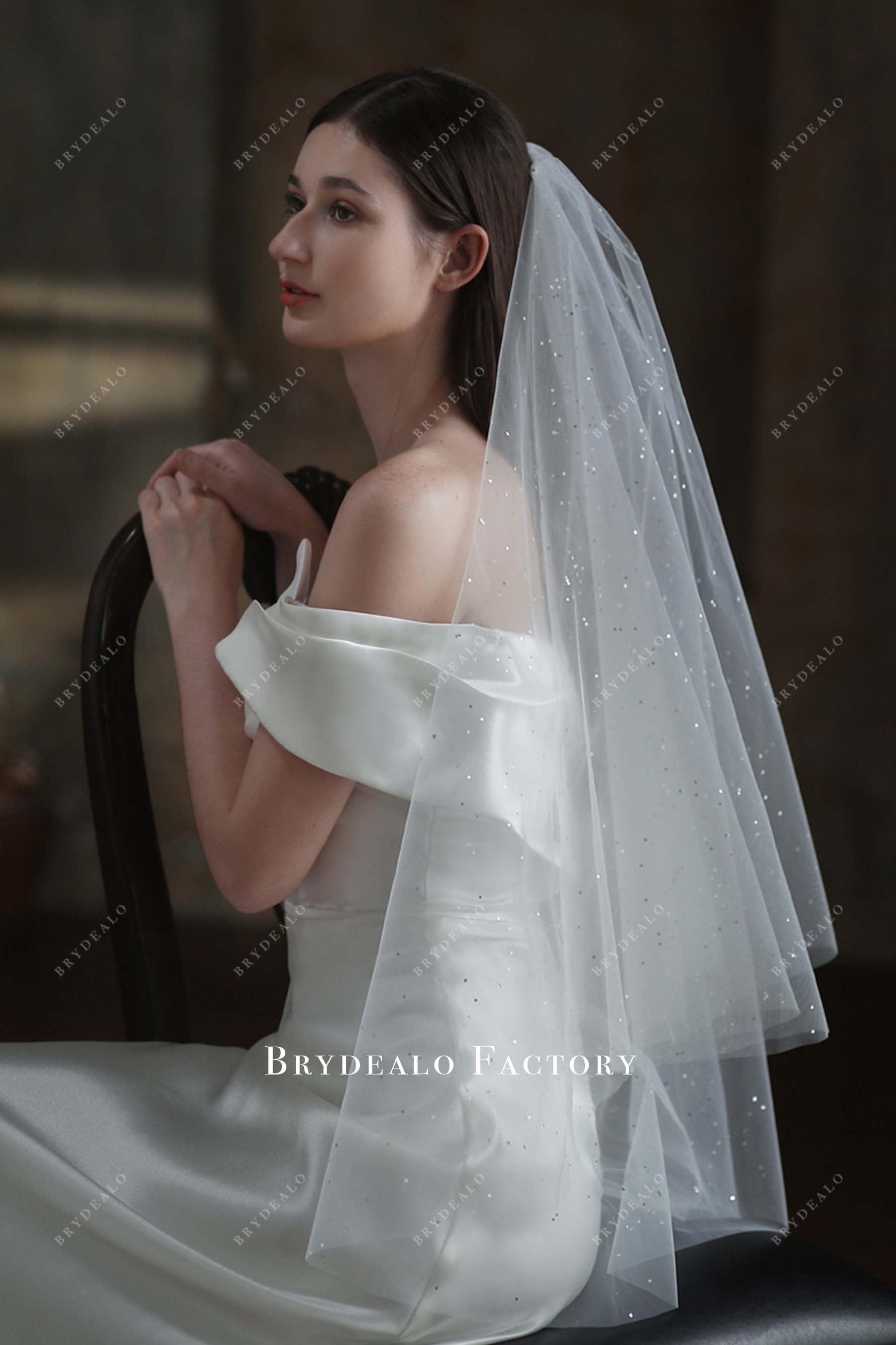 fingertip length wedding veil