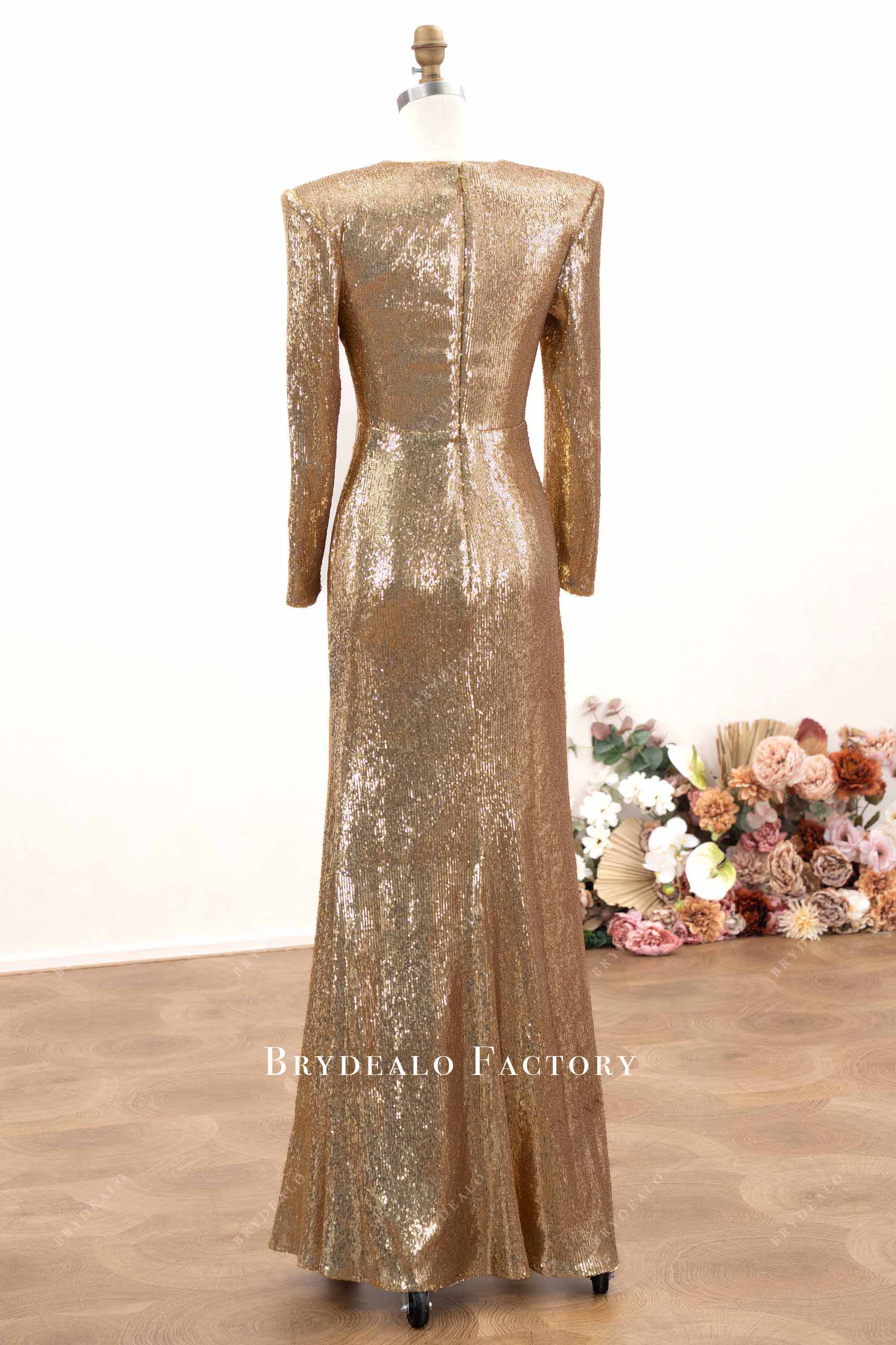 floor length sequin formal dress