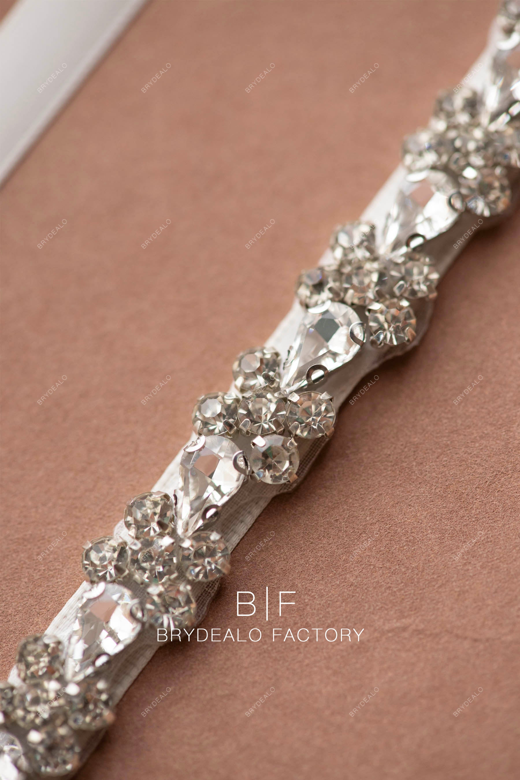 hand-sewn rhinestone belt