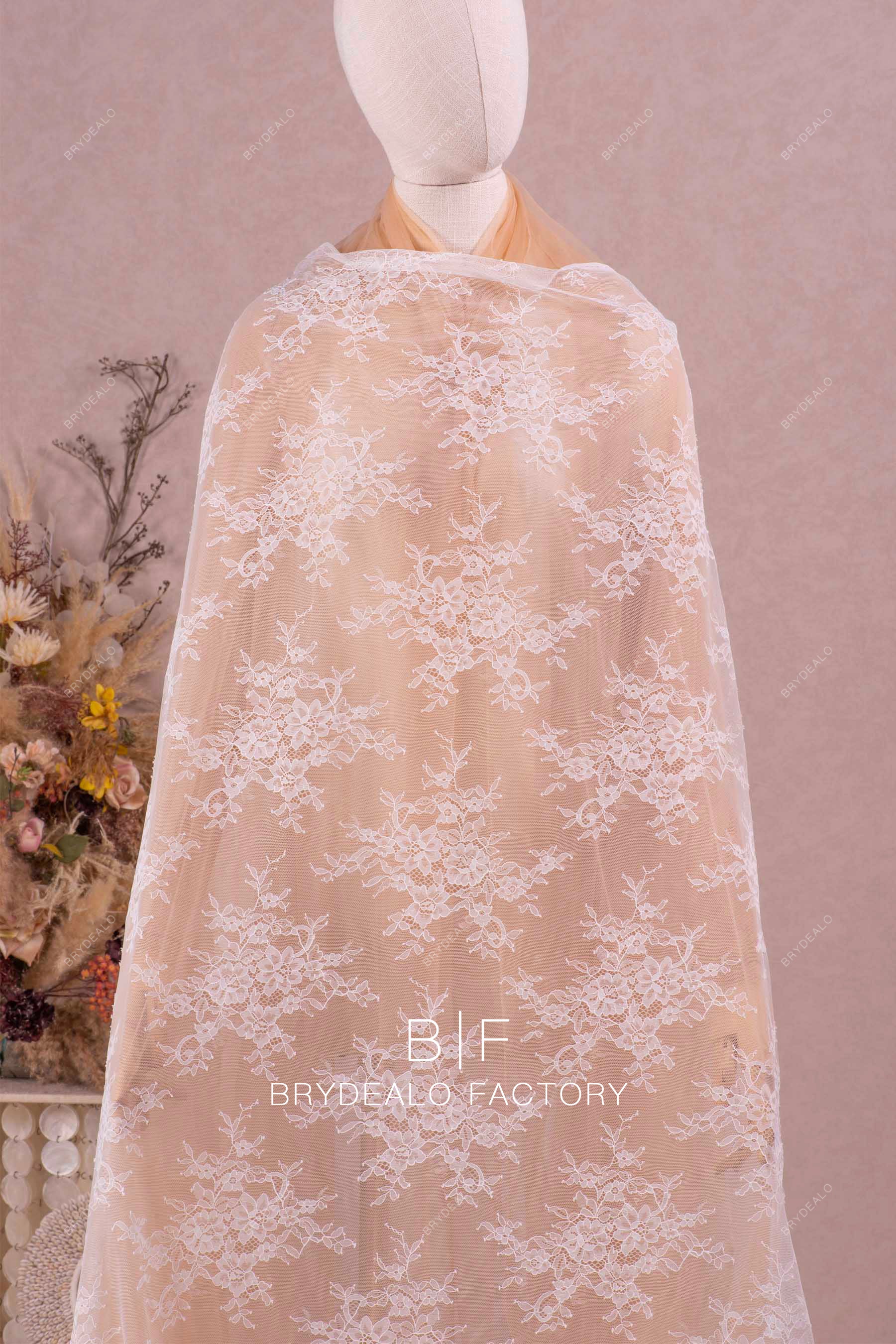 high end flower lace fabric