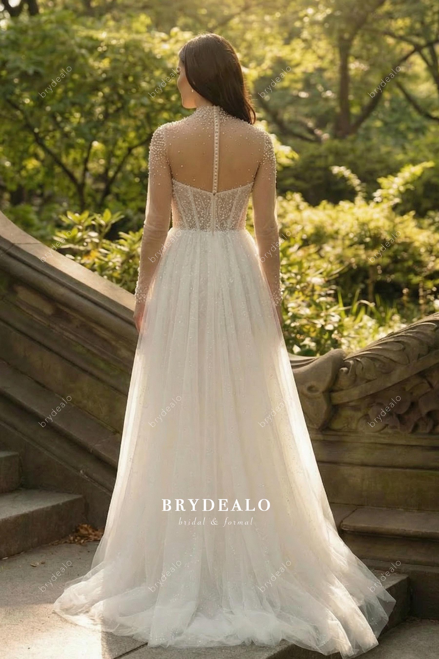 ivory a line court train wedding dress