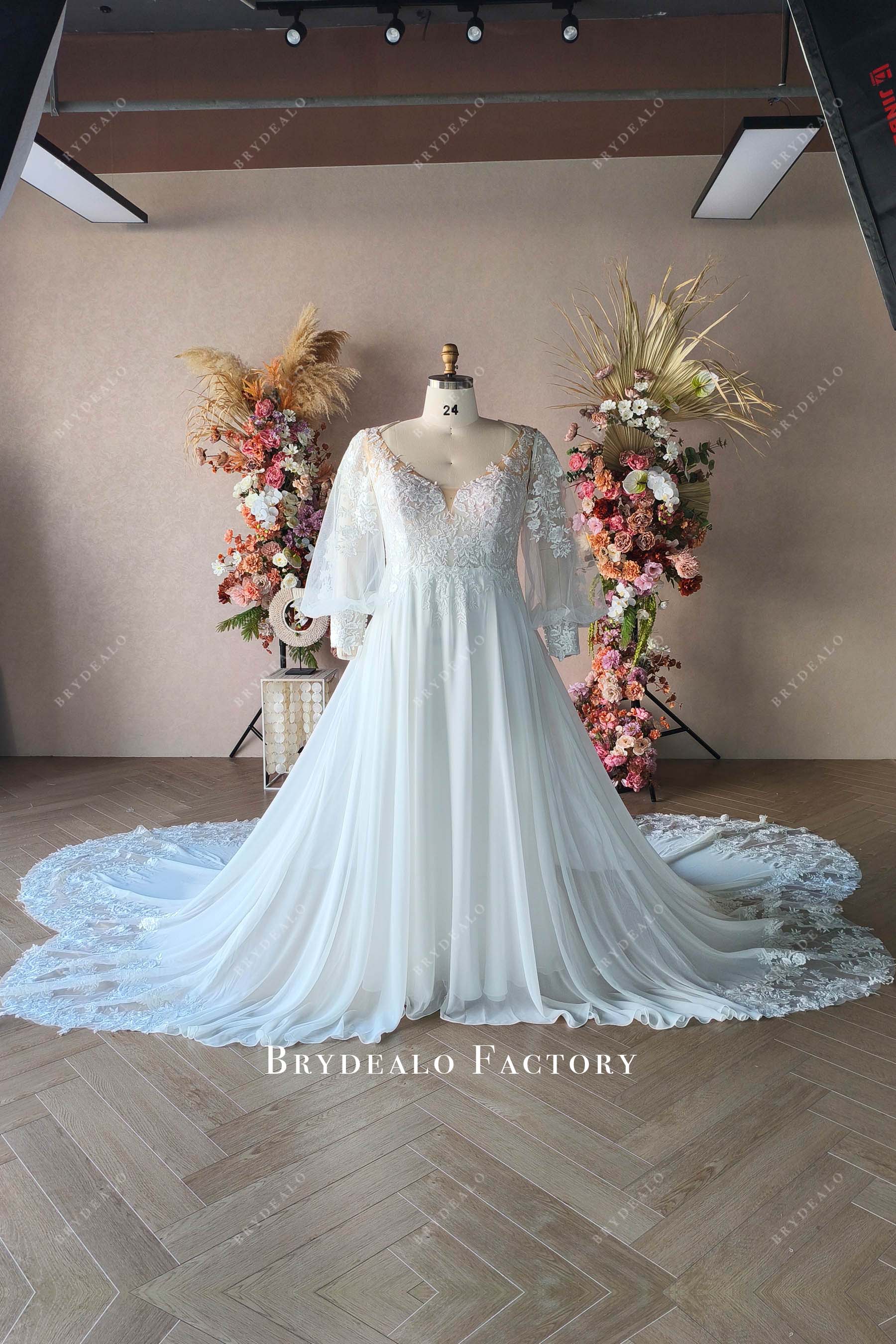 large size wedding dress