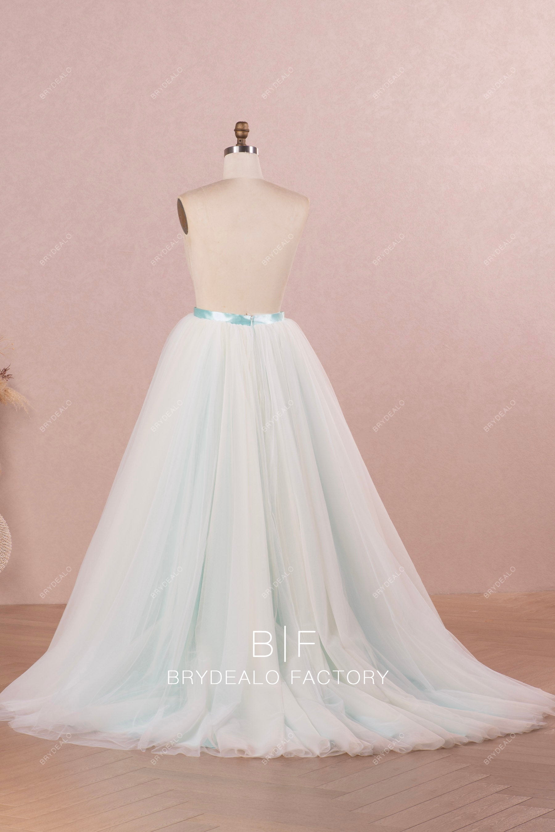 long puffy colored bridal skirt