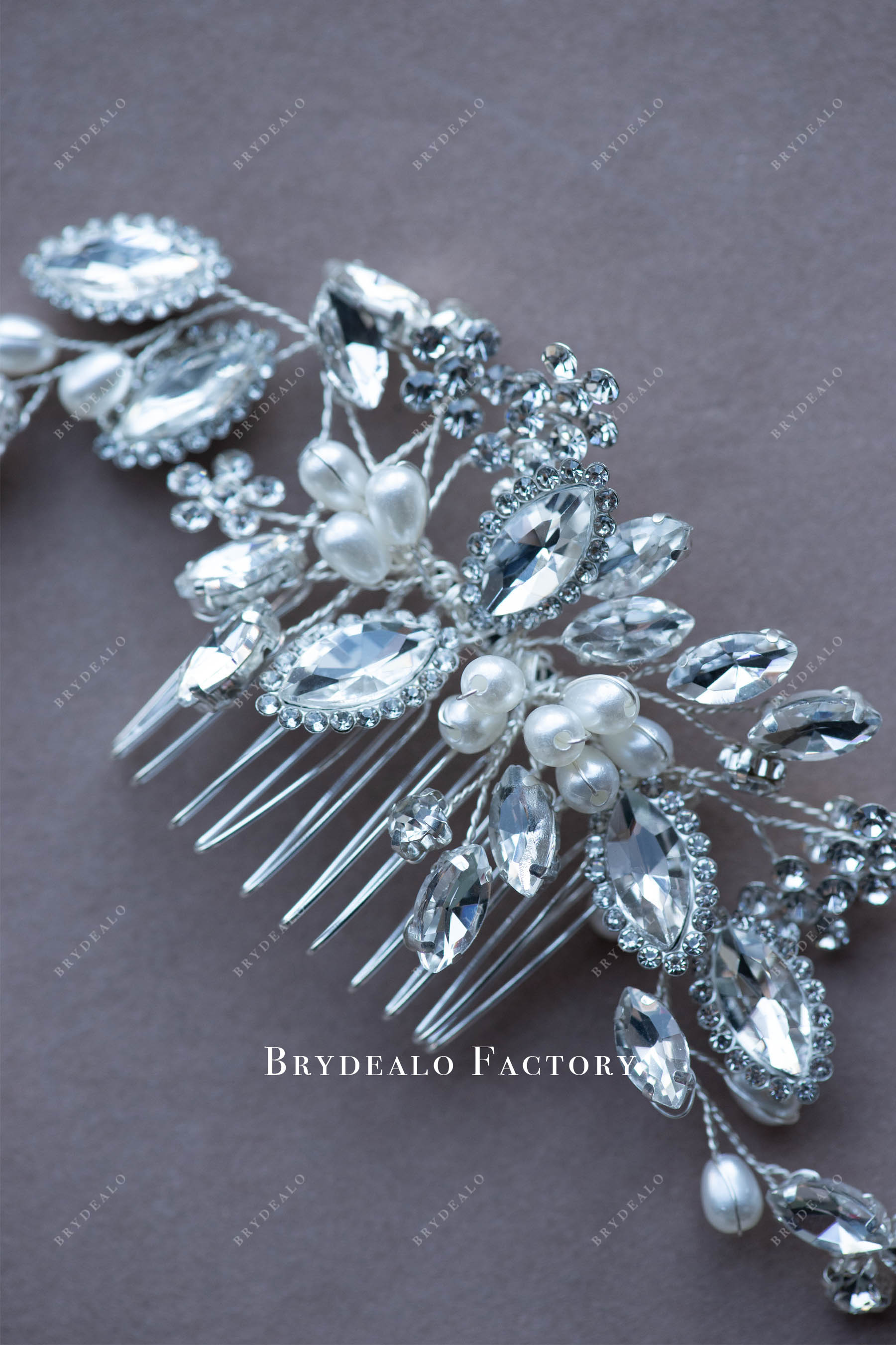 lovely crystal encrusted comb