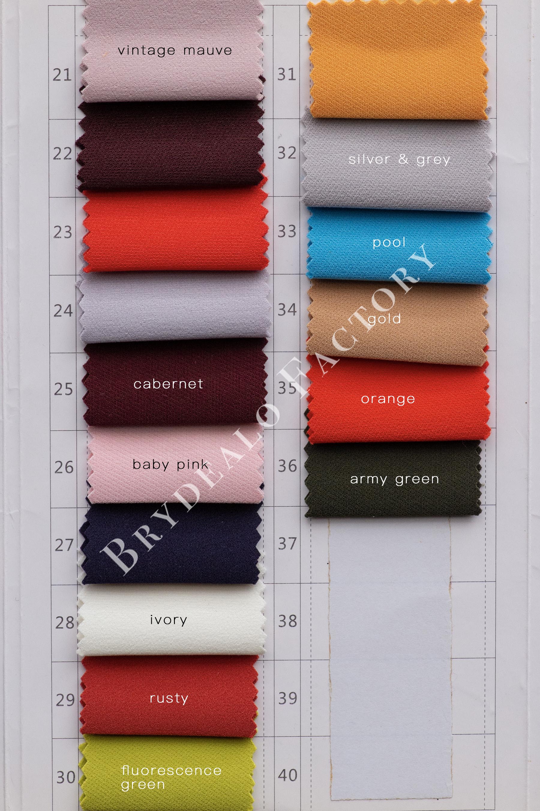 matte crepe fabric color chart-2