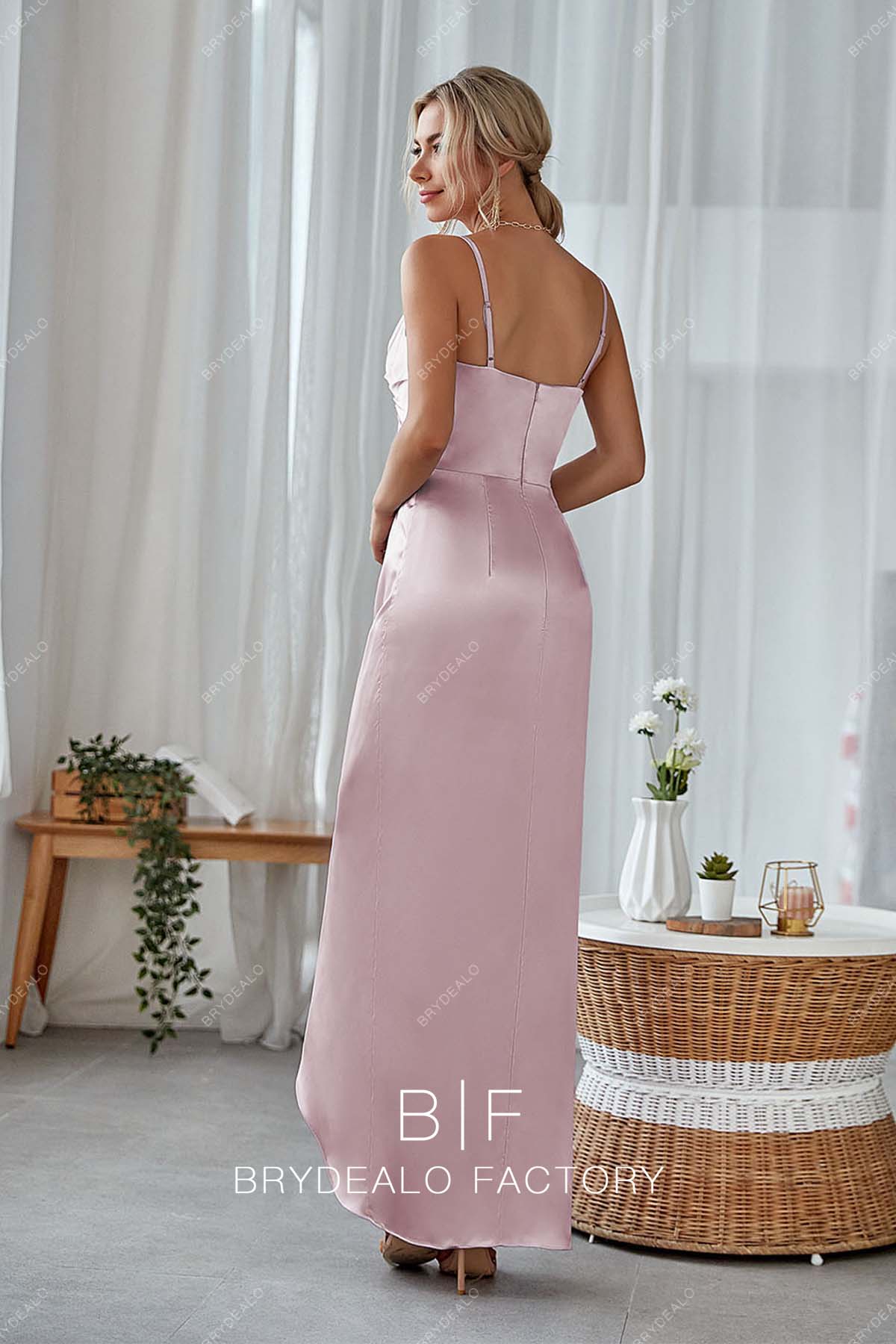 open back Wisteria open back Ankle Length bridesmaid Dress