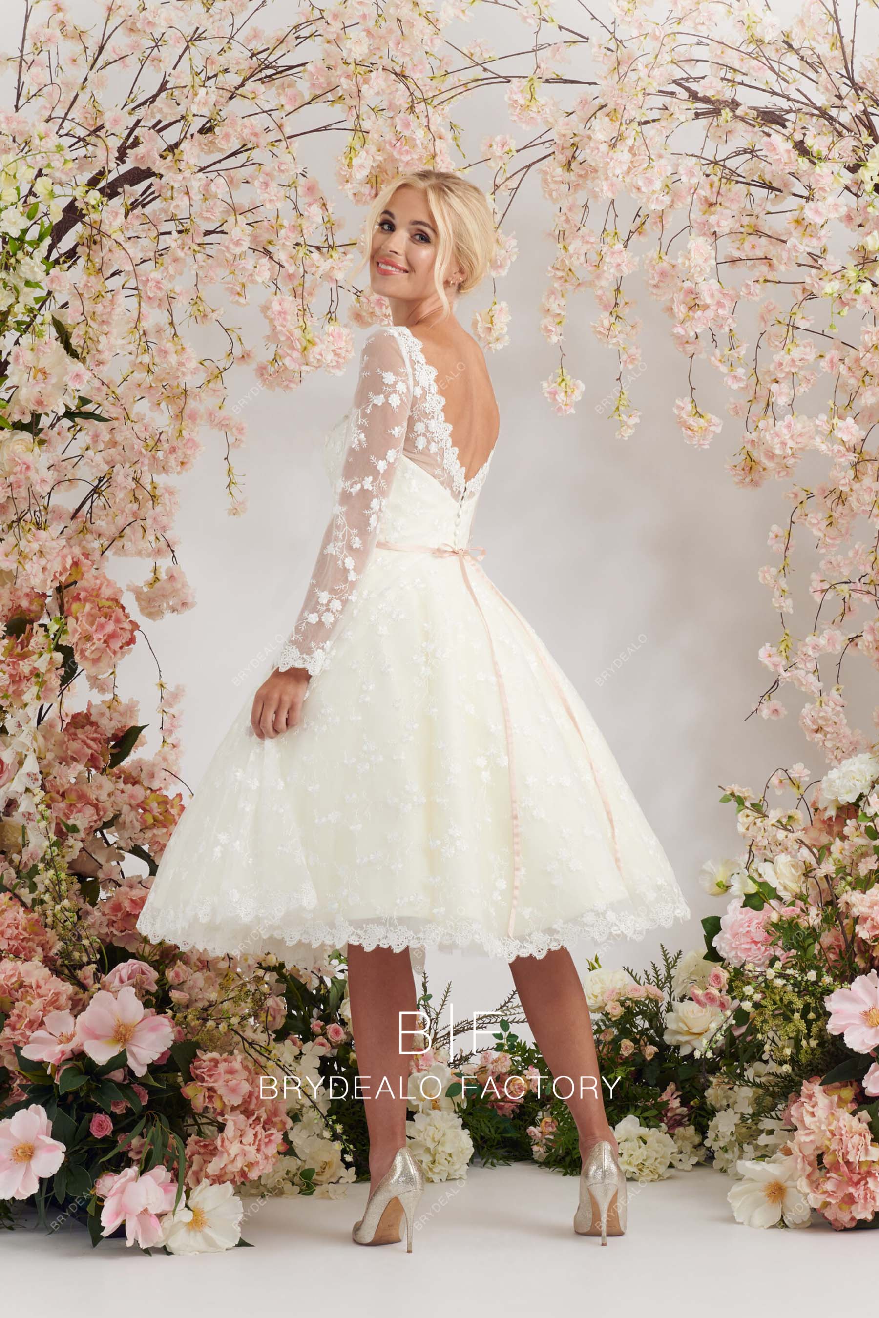 open back puffy wedding gown