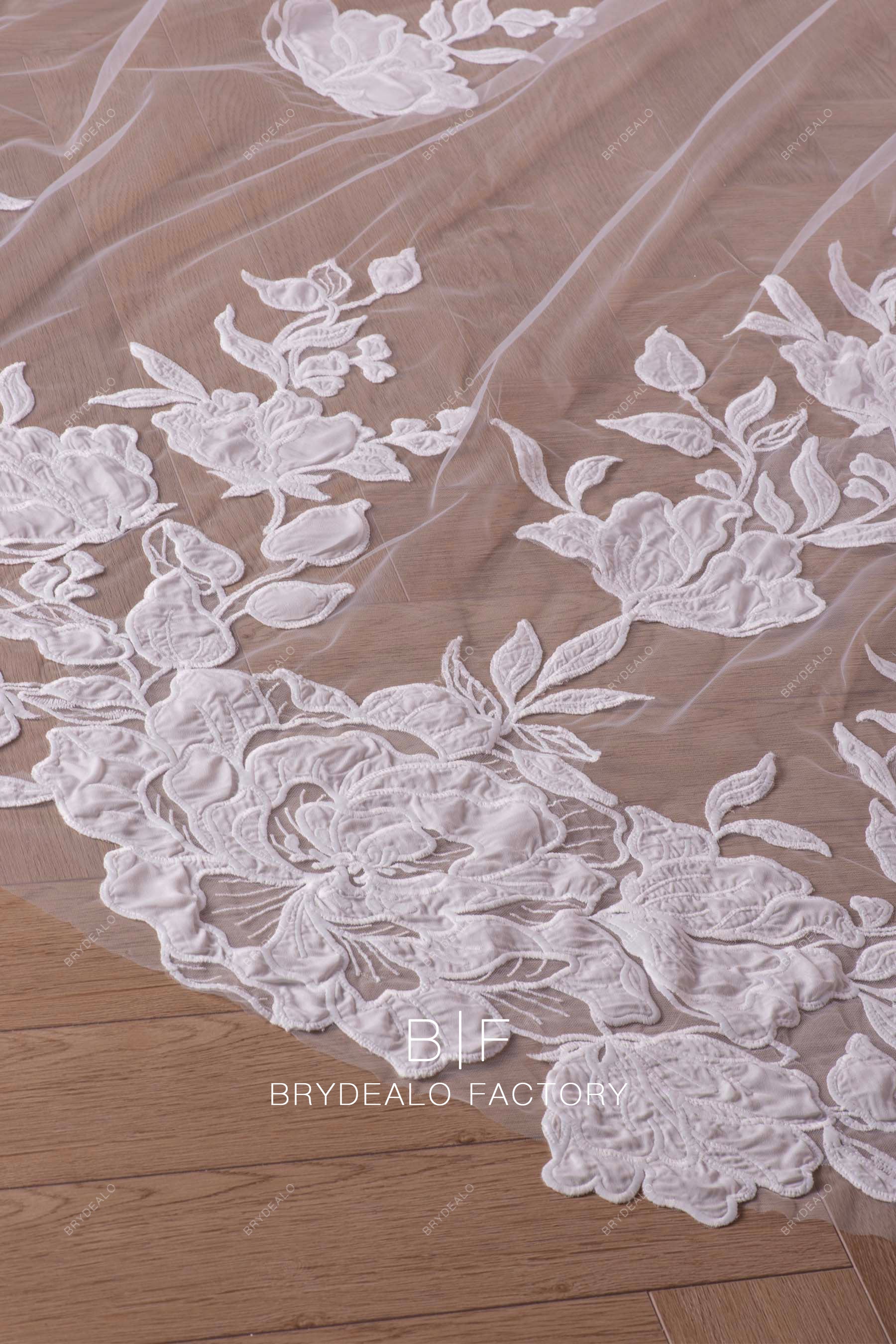organic flower lace veil