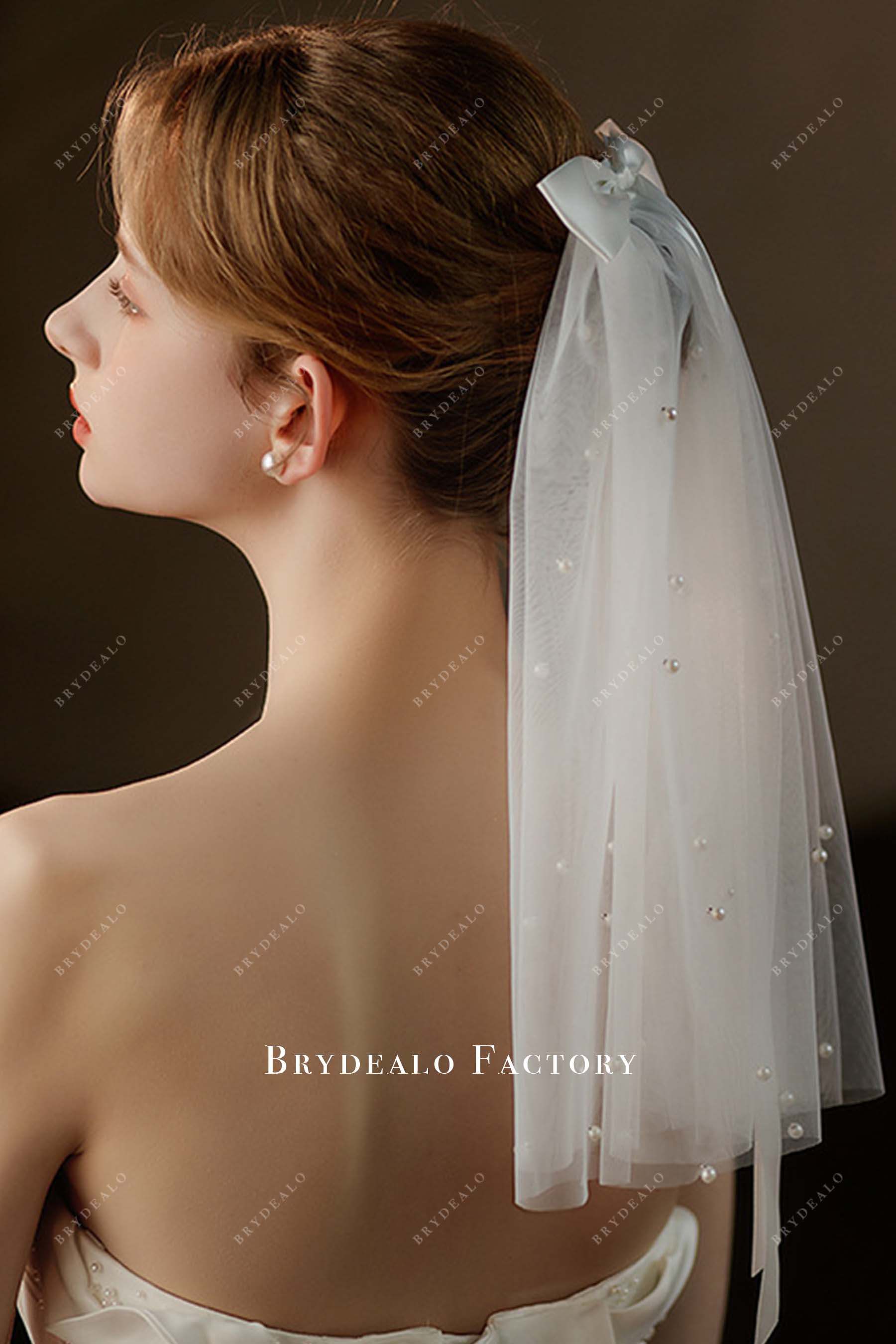 pearl bridal veil