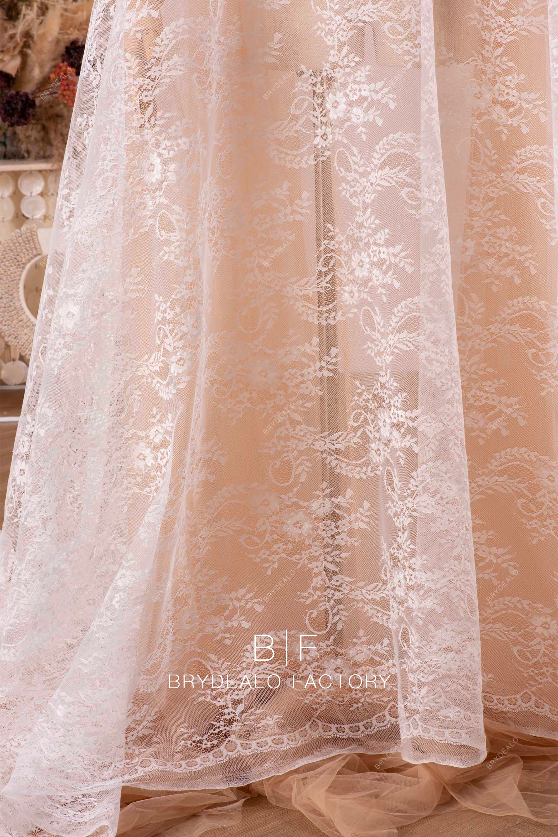 phoenix tail lace fabric