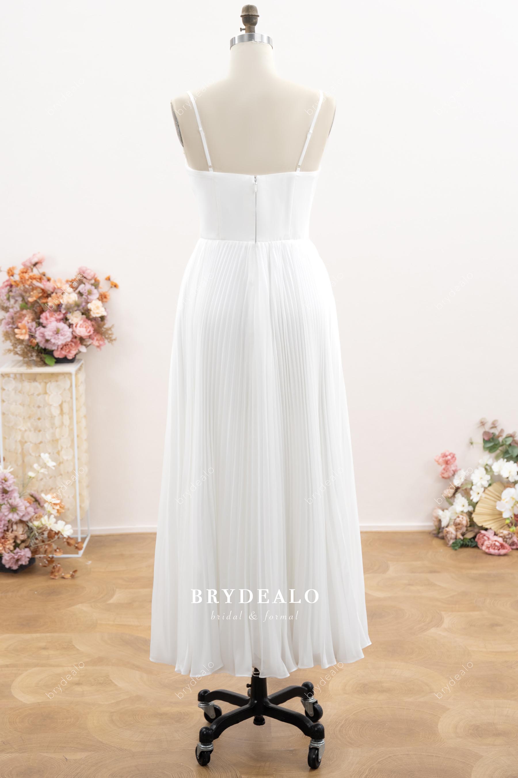 plain chiffon formal dress