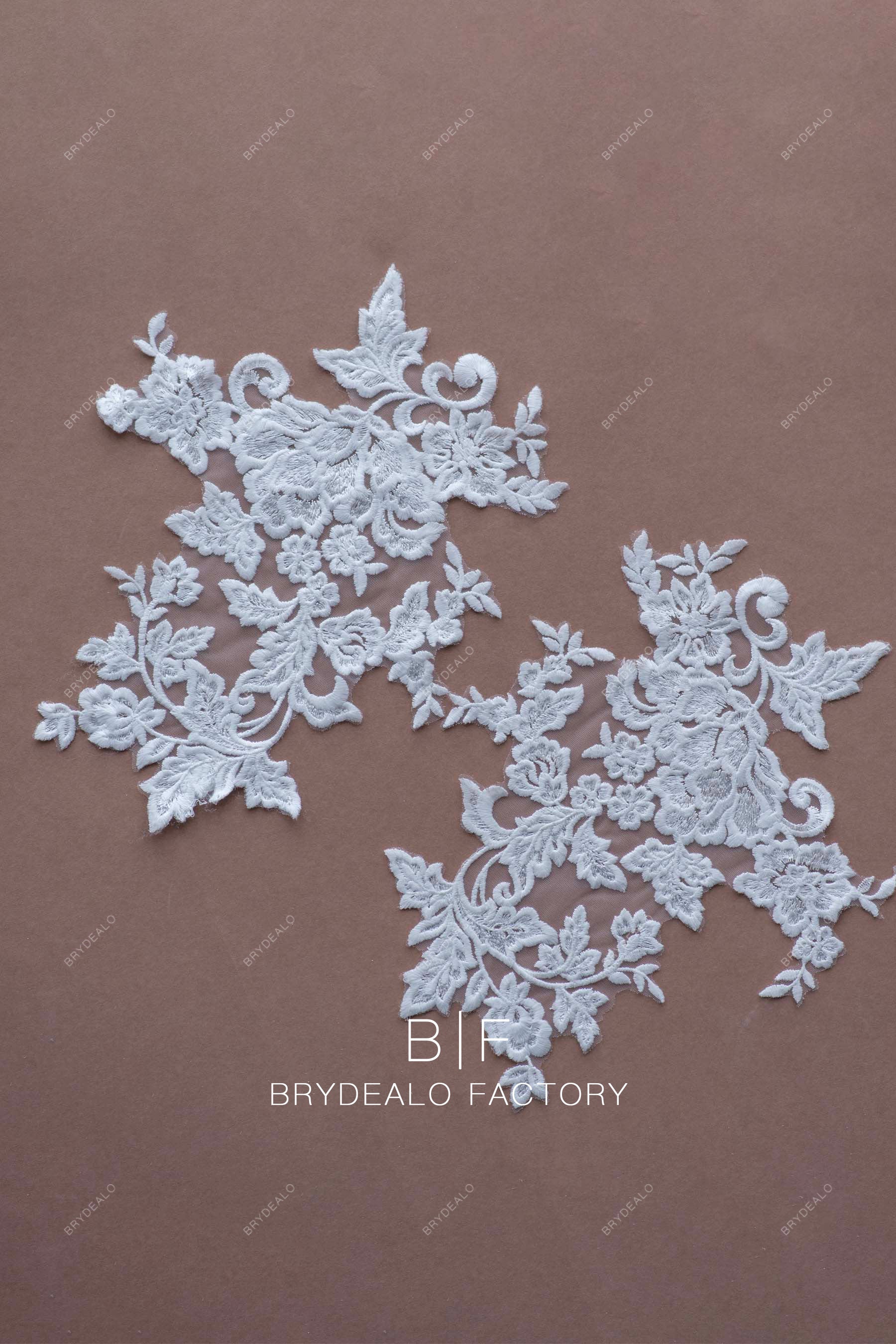 quality designer flower lace appliques