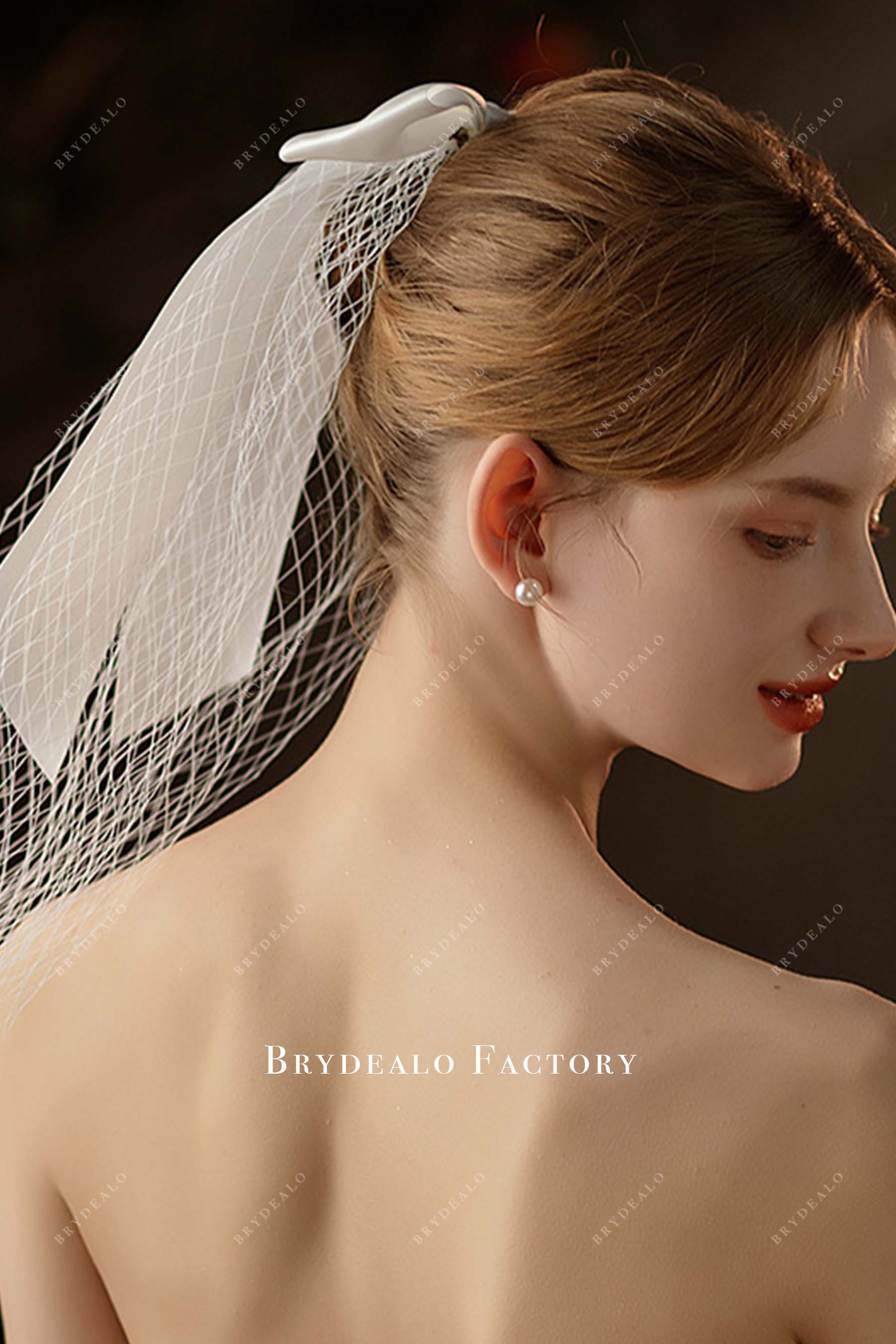 raw cut bridal veil