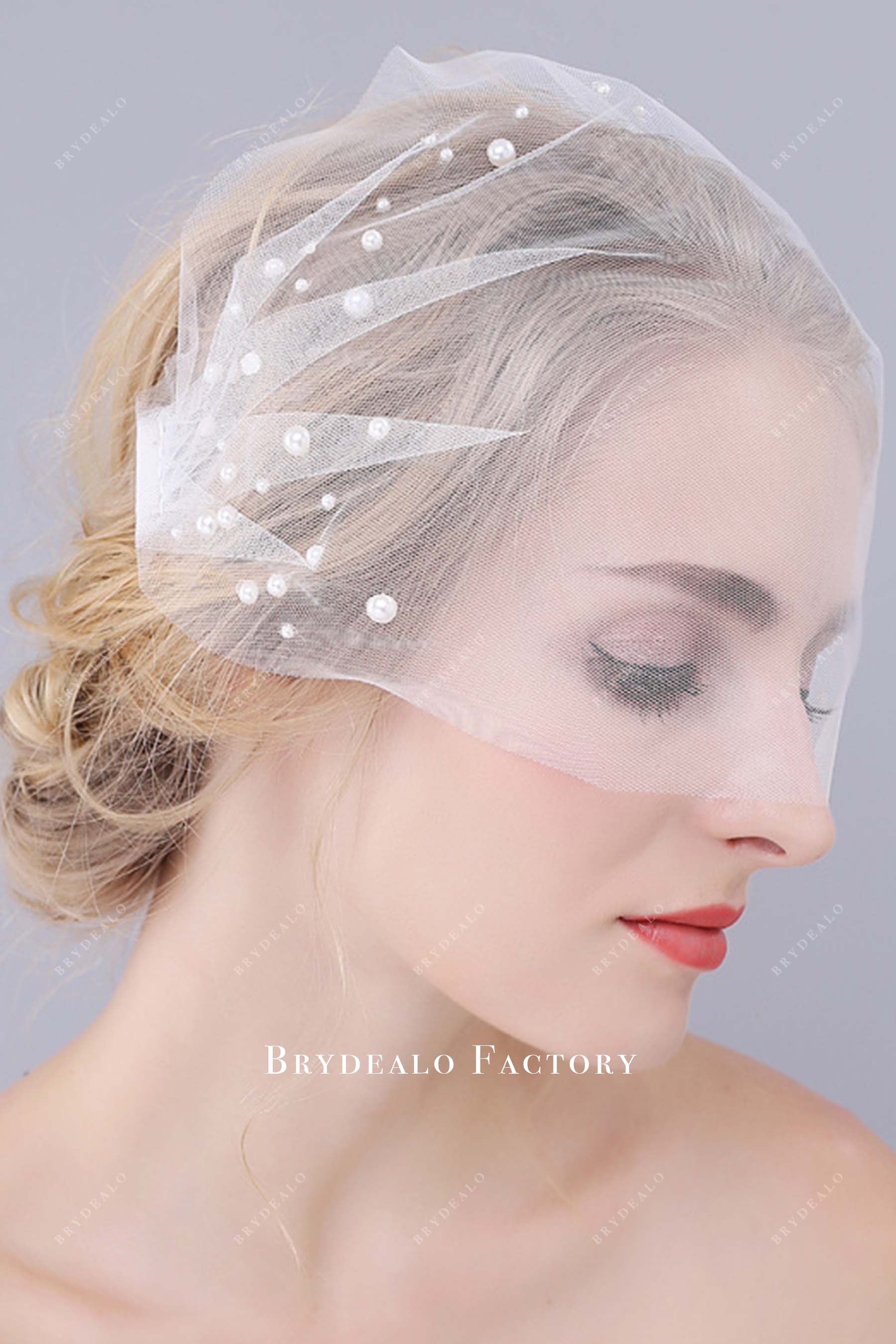 raw cut bridal veil