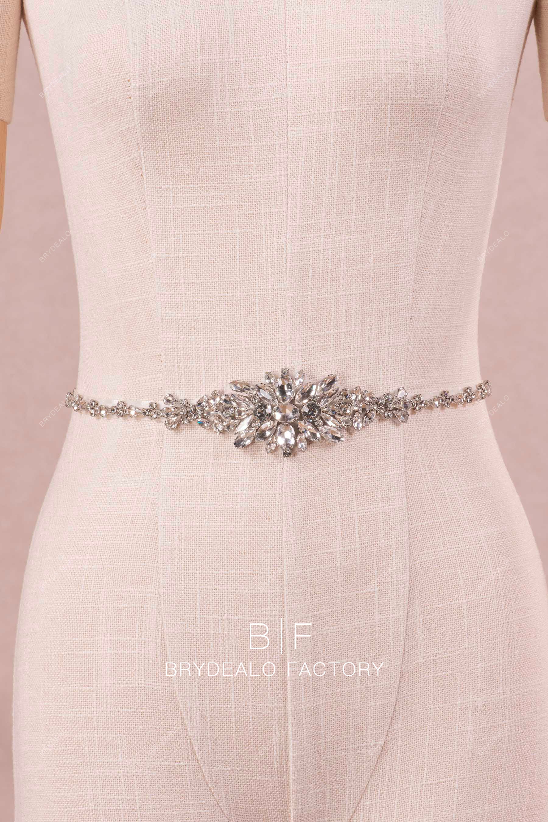 rhinestone bridal sash