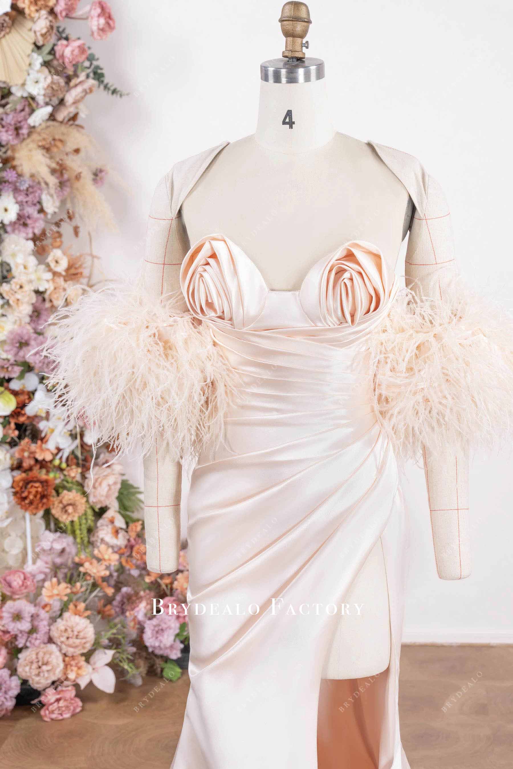 ruched sweetheart prom dress