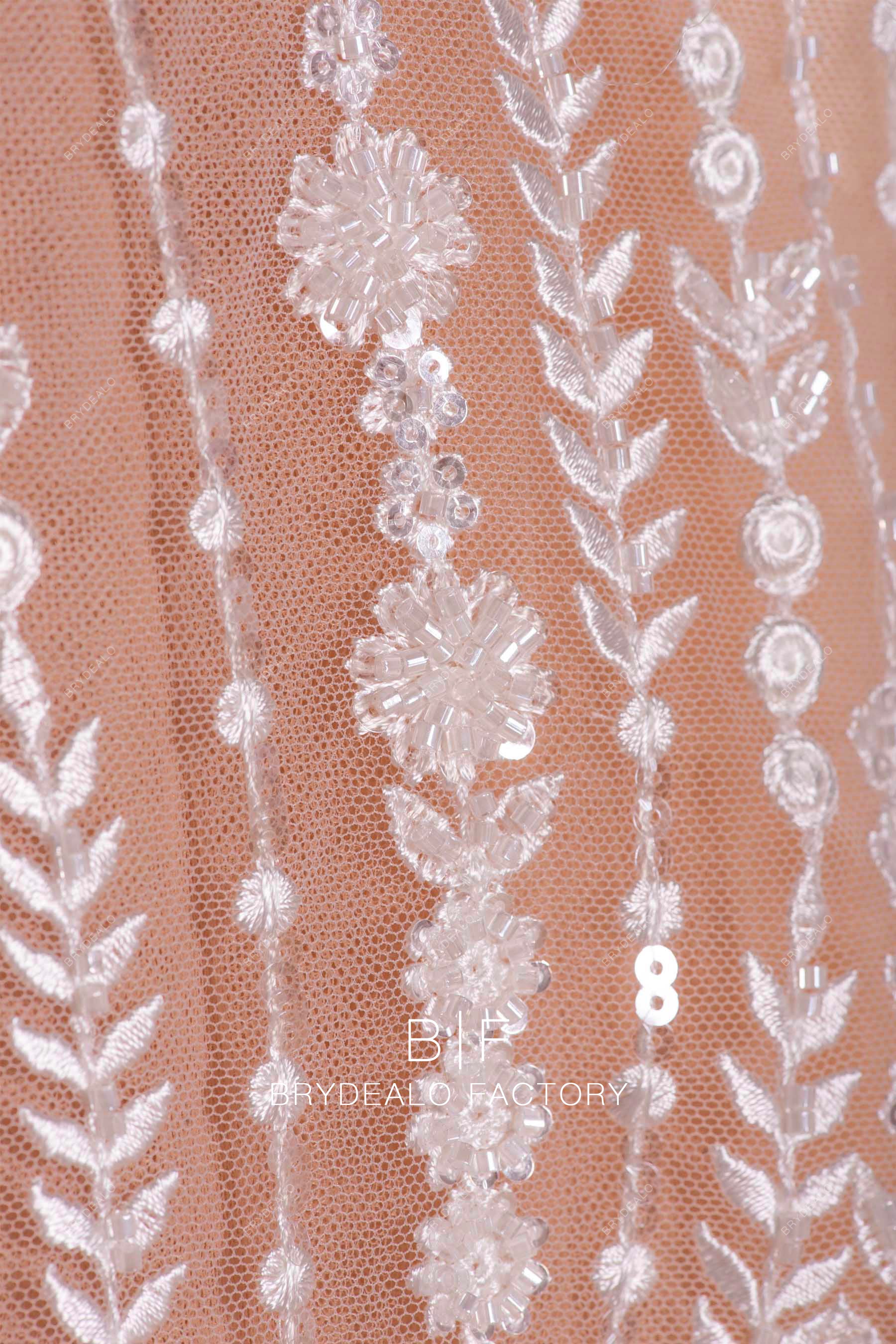 shimmery lace appliques