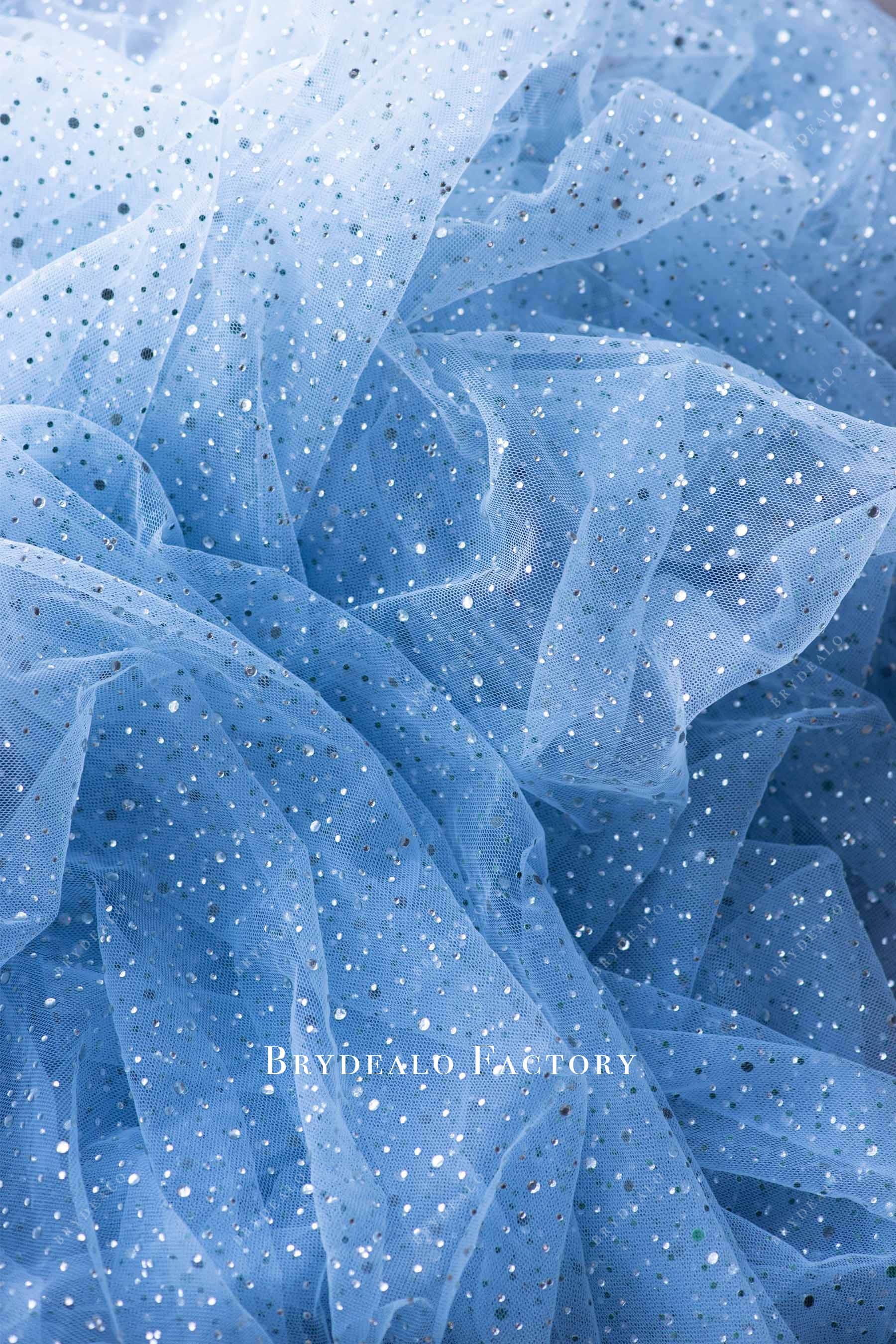 shimmery rhinestones soft tulle fabric