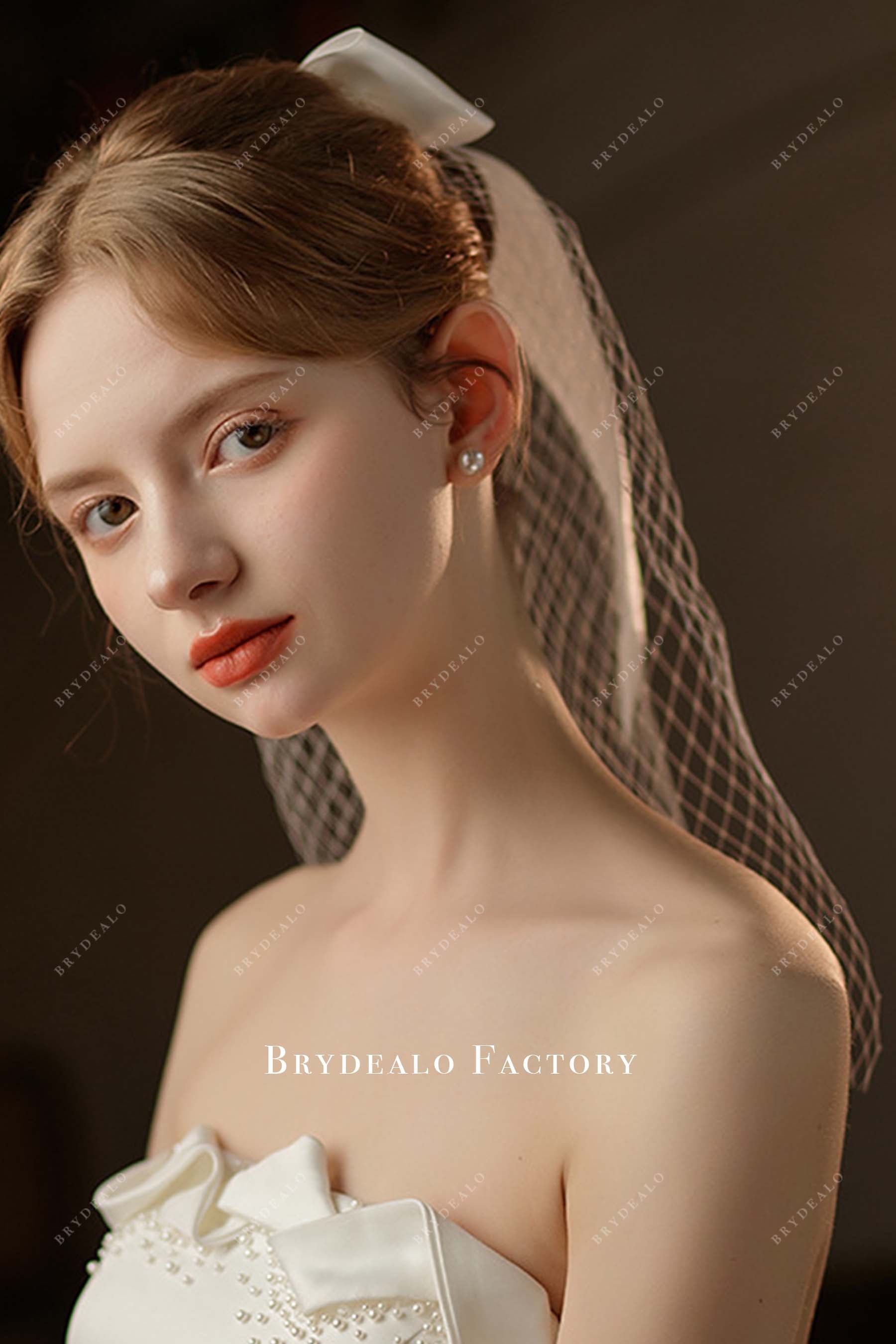 shoulder length wedding veil