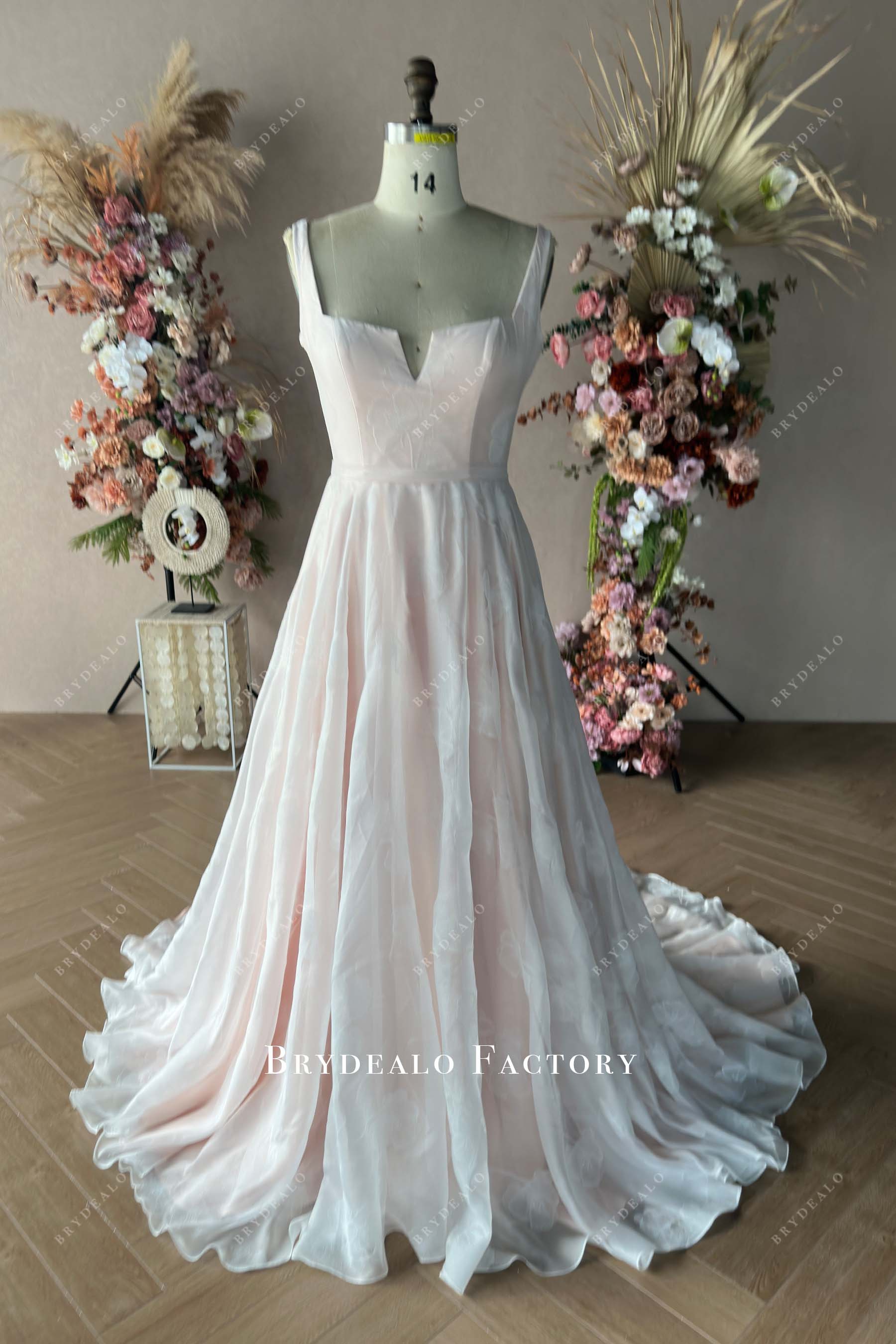 sleeveless wedding dress