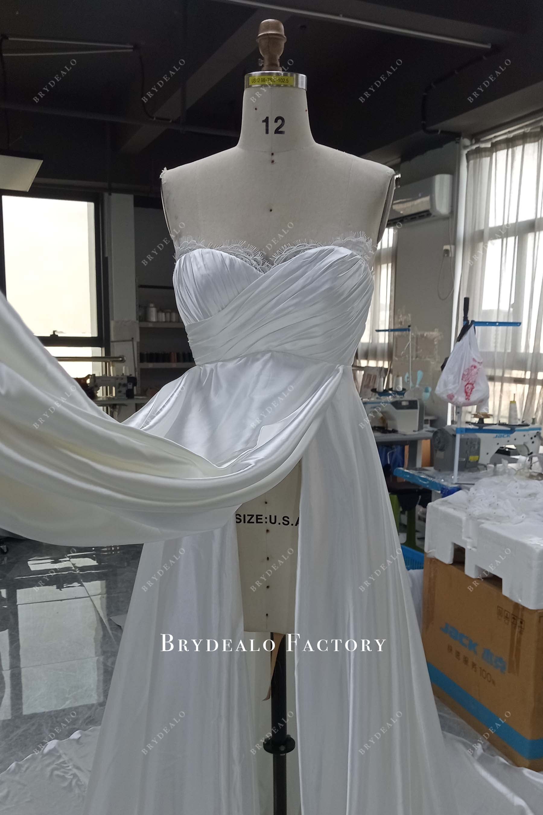 Slit Pregnant Multi-Wear Bridal Dress