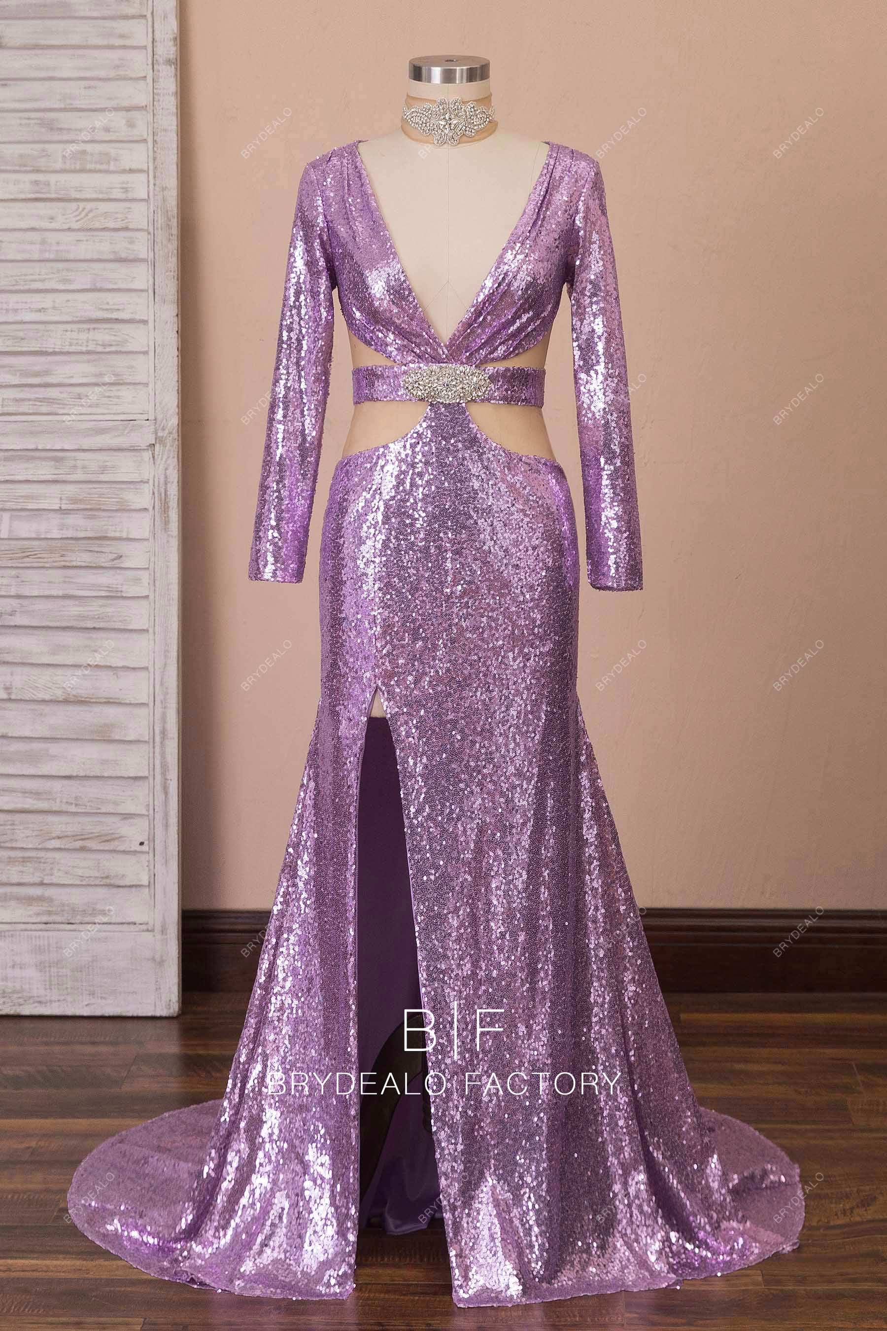 sparkly sequin choker prom dress