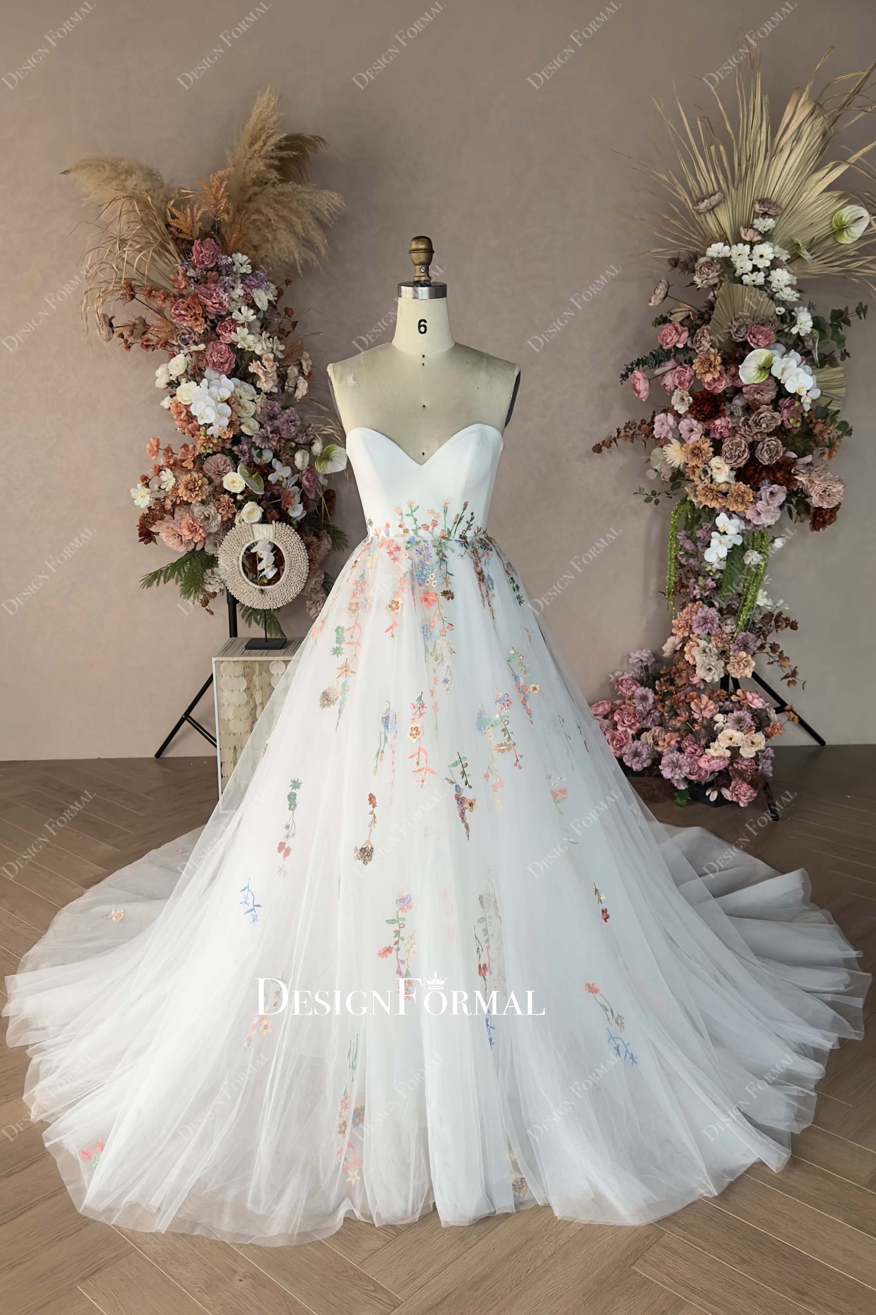 strapless ball gown spring wedding dress