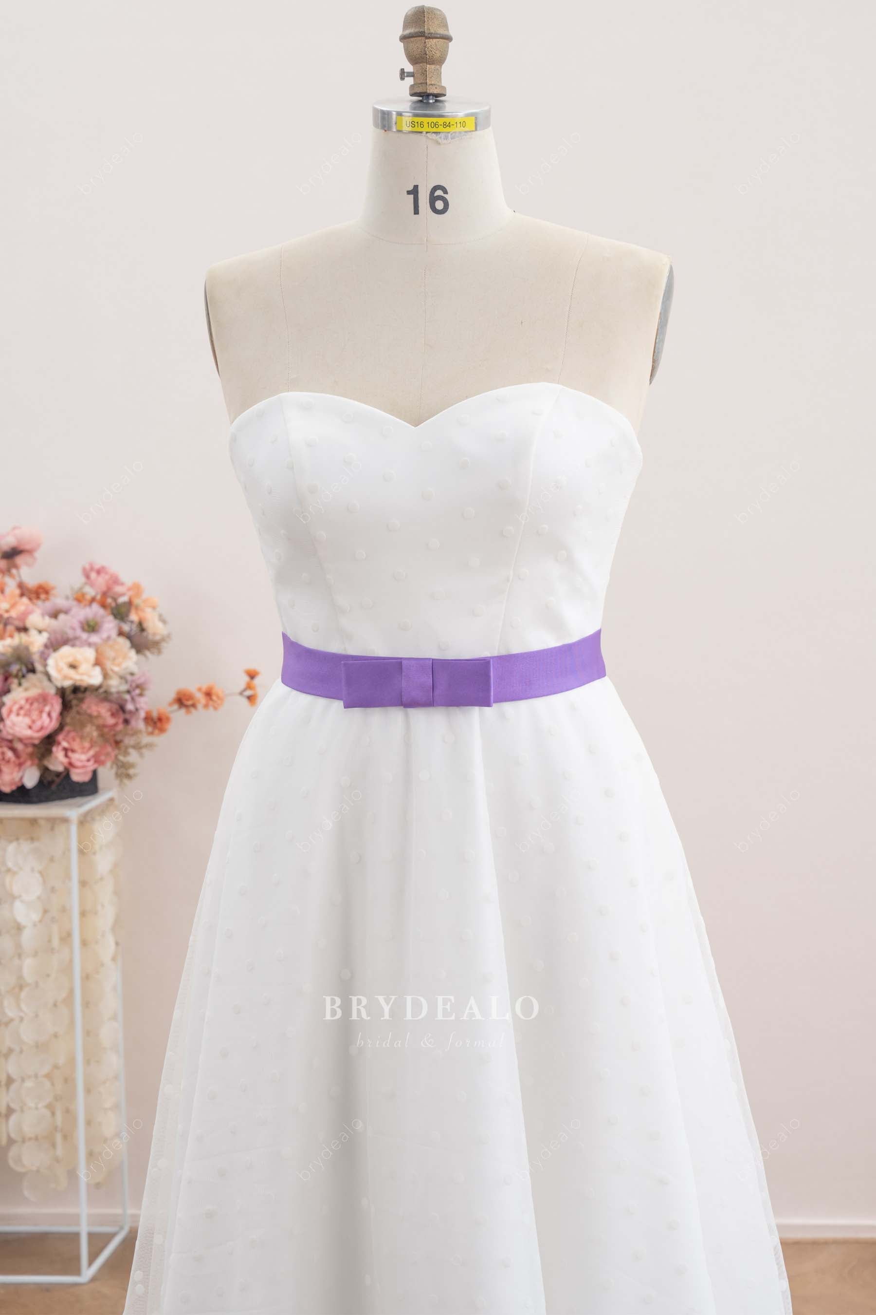 strapless sweetheart wedding dress