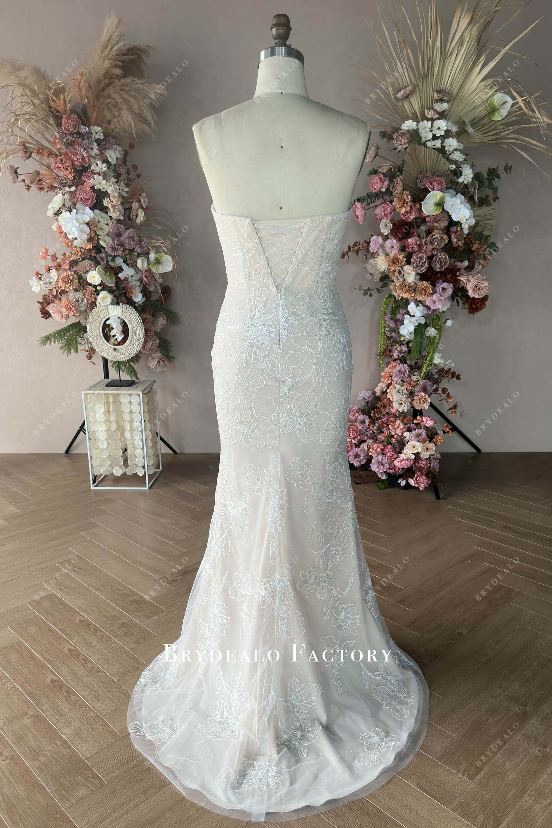 sweep train wedding dress