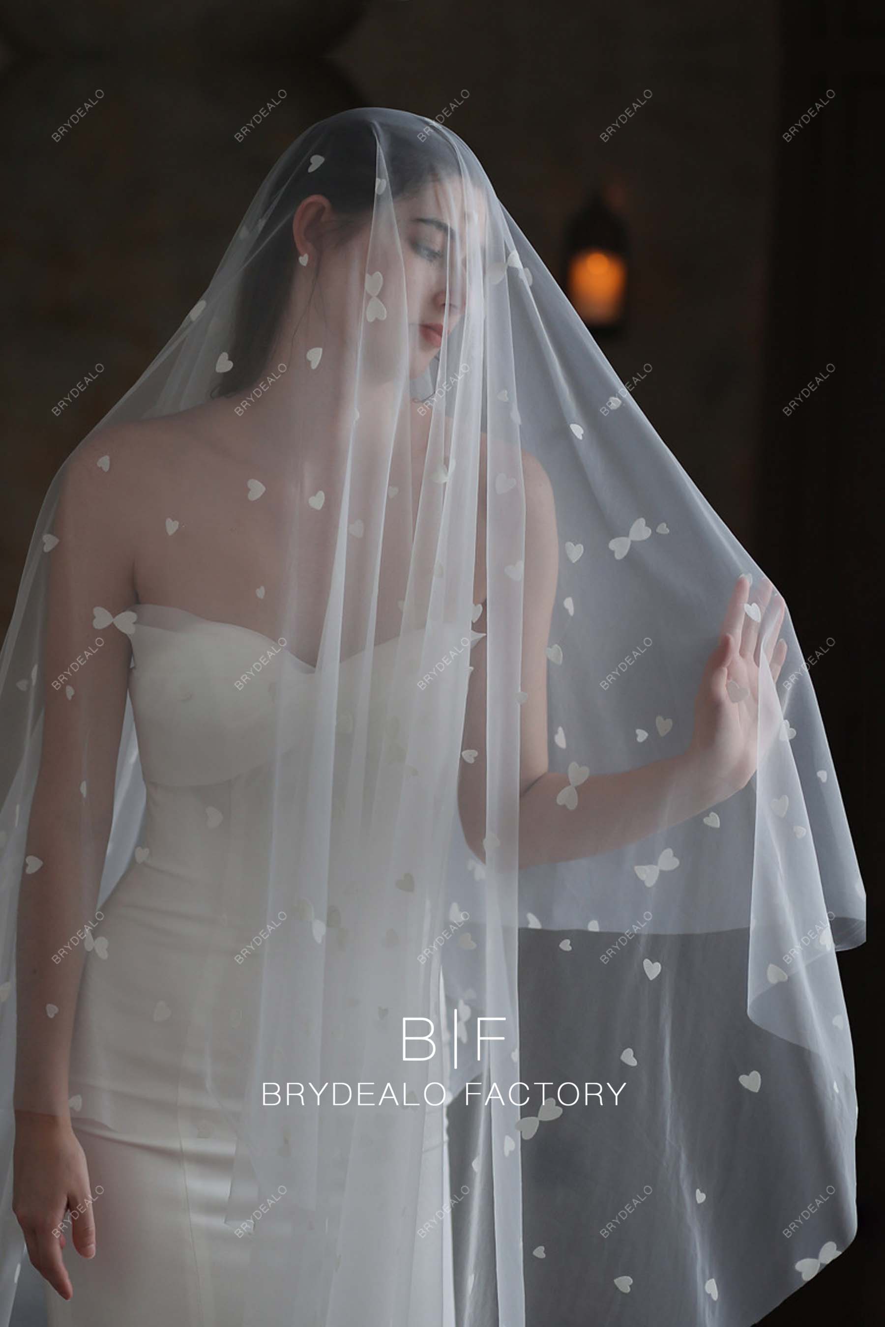 Fairy Sweetheart Tulle Single-tier Wholesale Bridal Veil