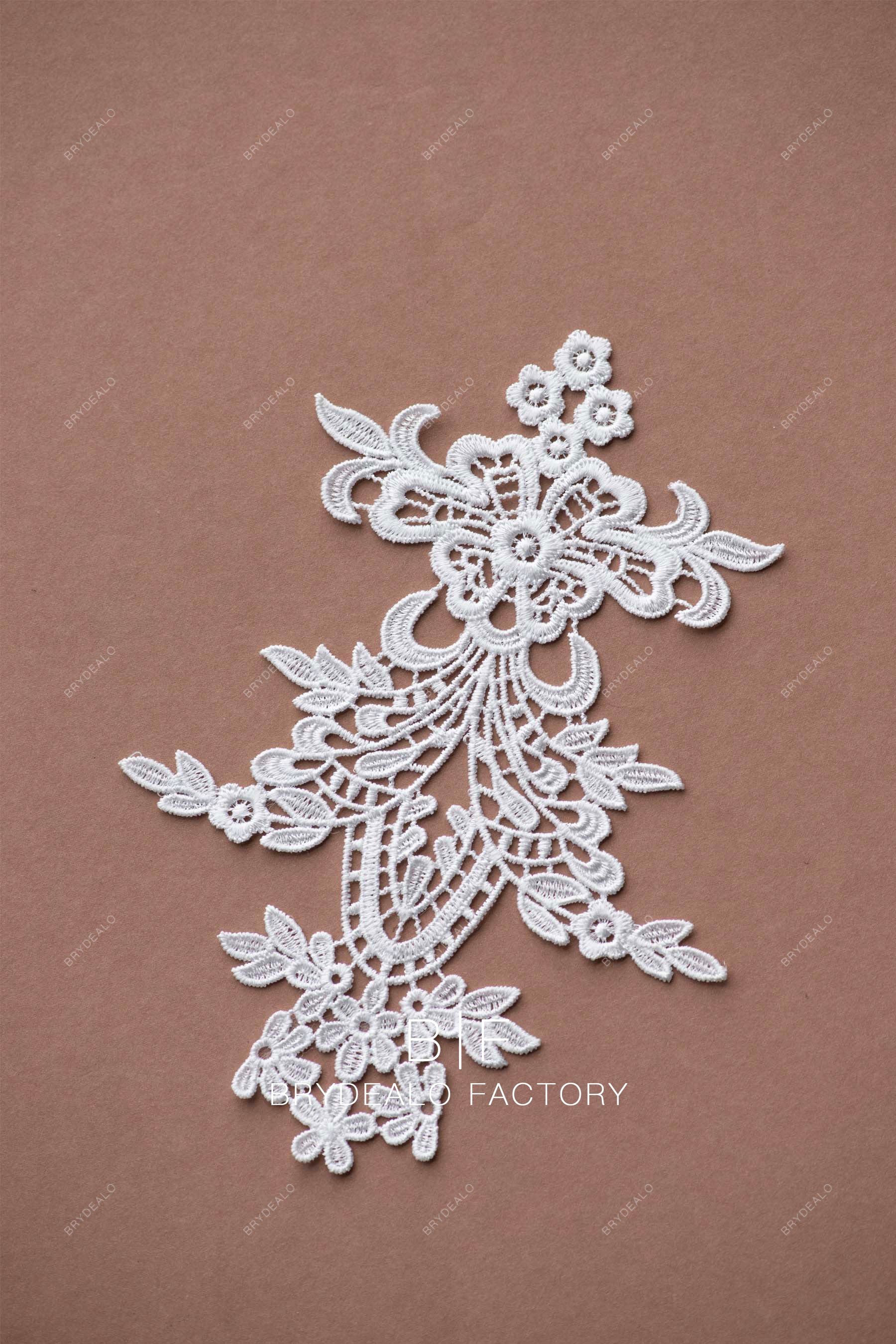 symmetric chemical lace applique